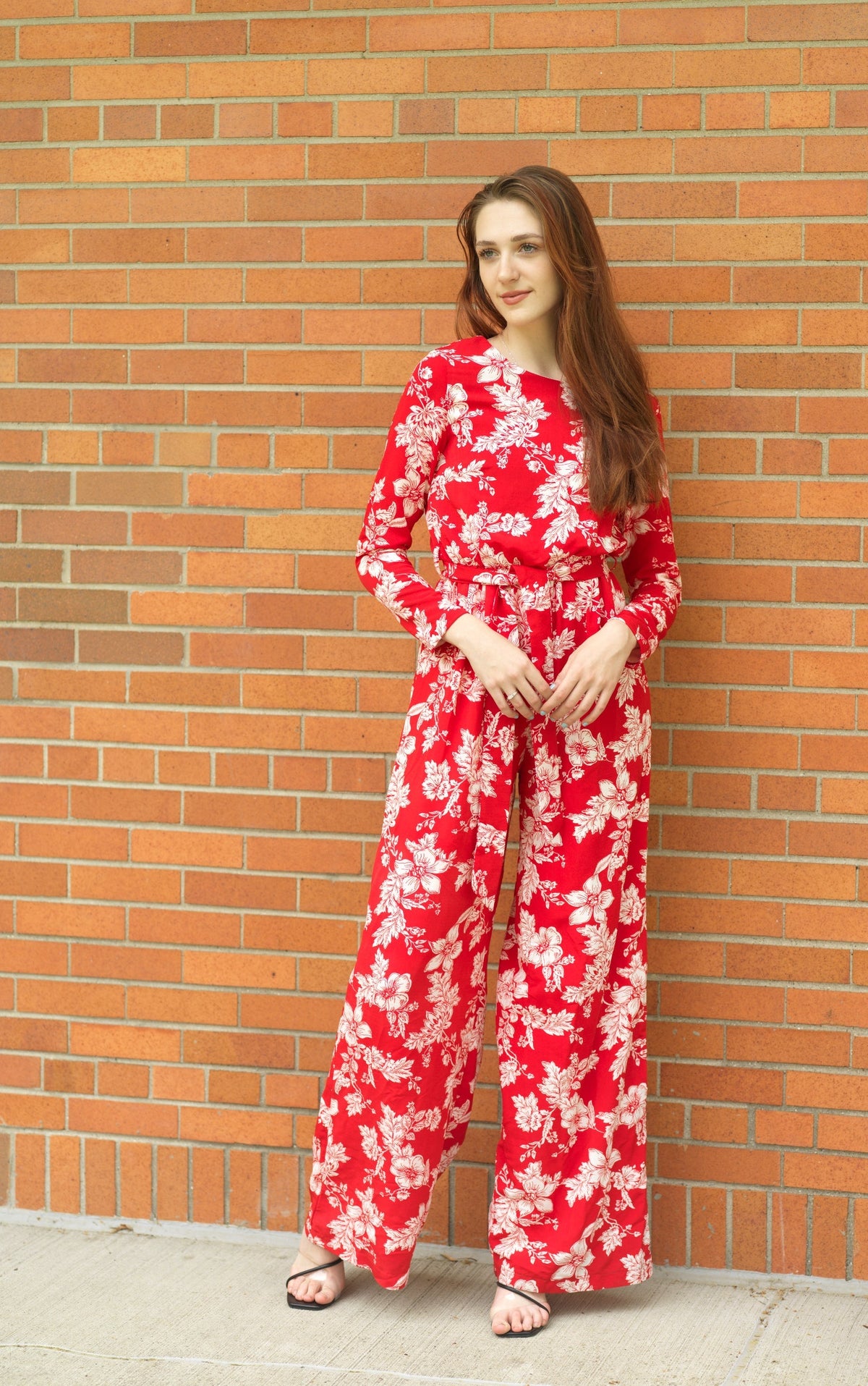 Regents Floral Modest long sleeve jumpsuits Kabayare