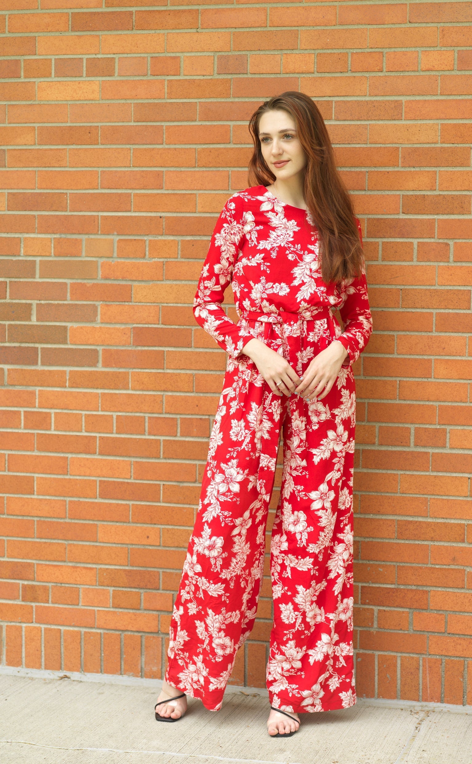 Regents Floral Modest long sleeve jumpsuits Kabayare