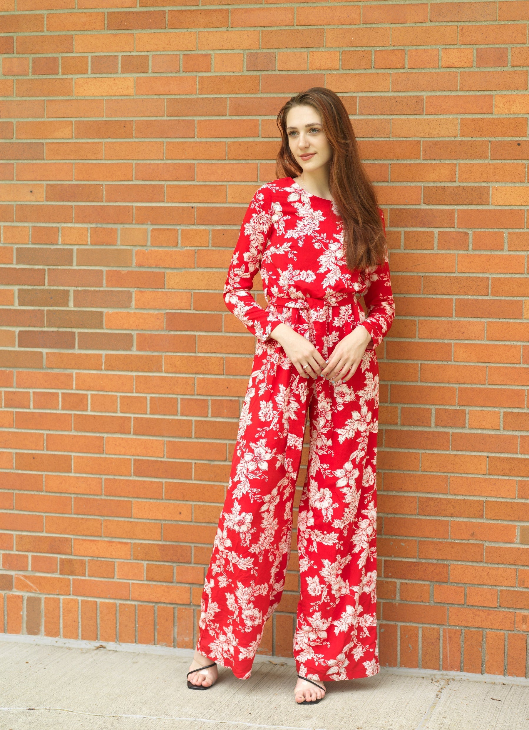 Regents Floral Modest long sleeve jumpsuits Kabayare