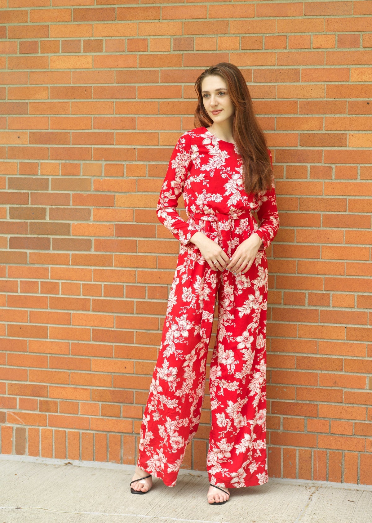 Regents Floral Modest long sleeve jumpsuits Kabayare