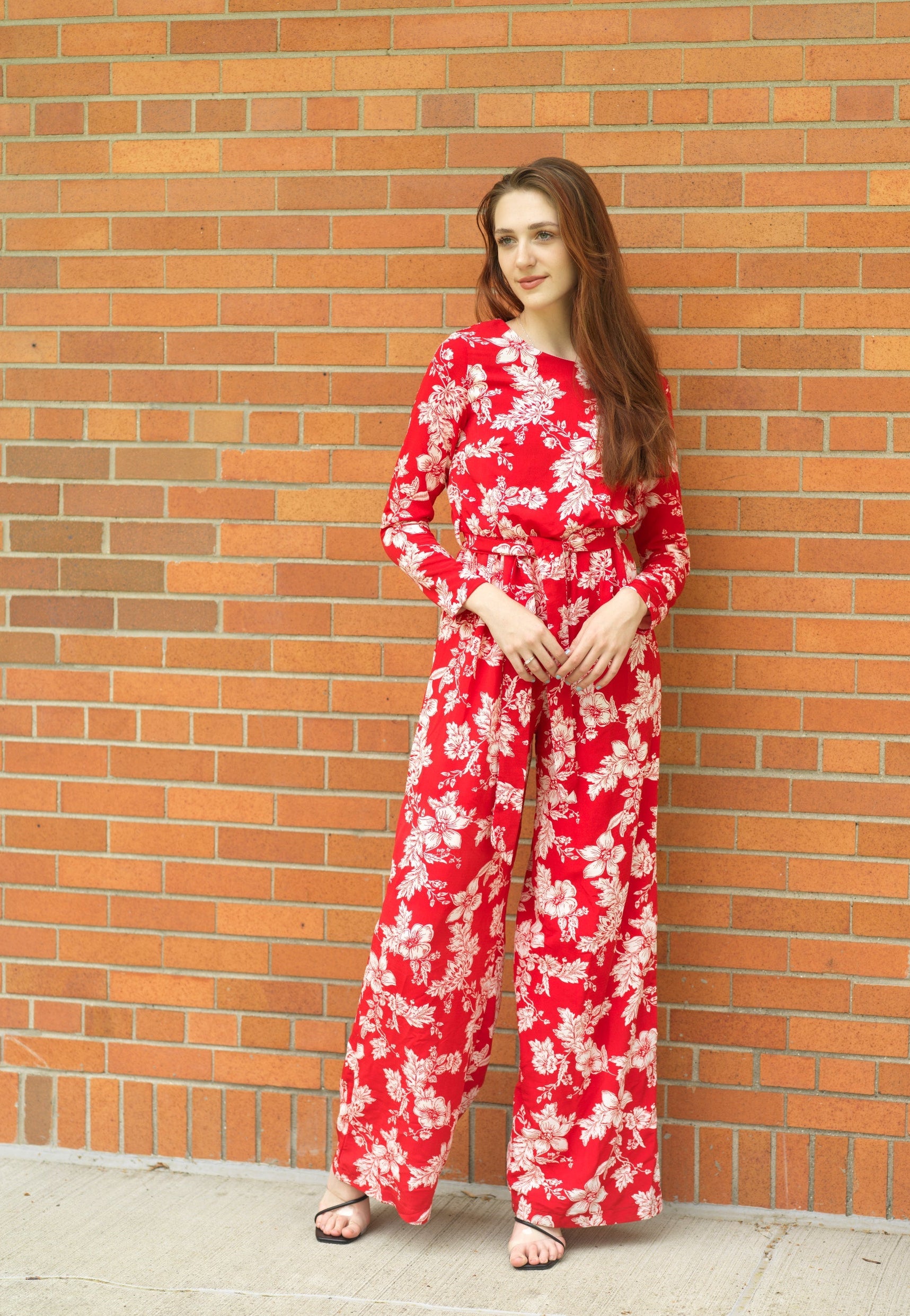 Regents Floral Modest long sleeve jumpsuits Kabayare