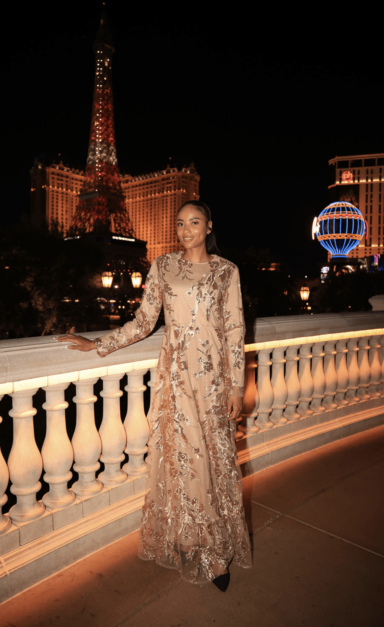 Rose Gold Princess sequin gown Kabayare