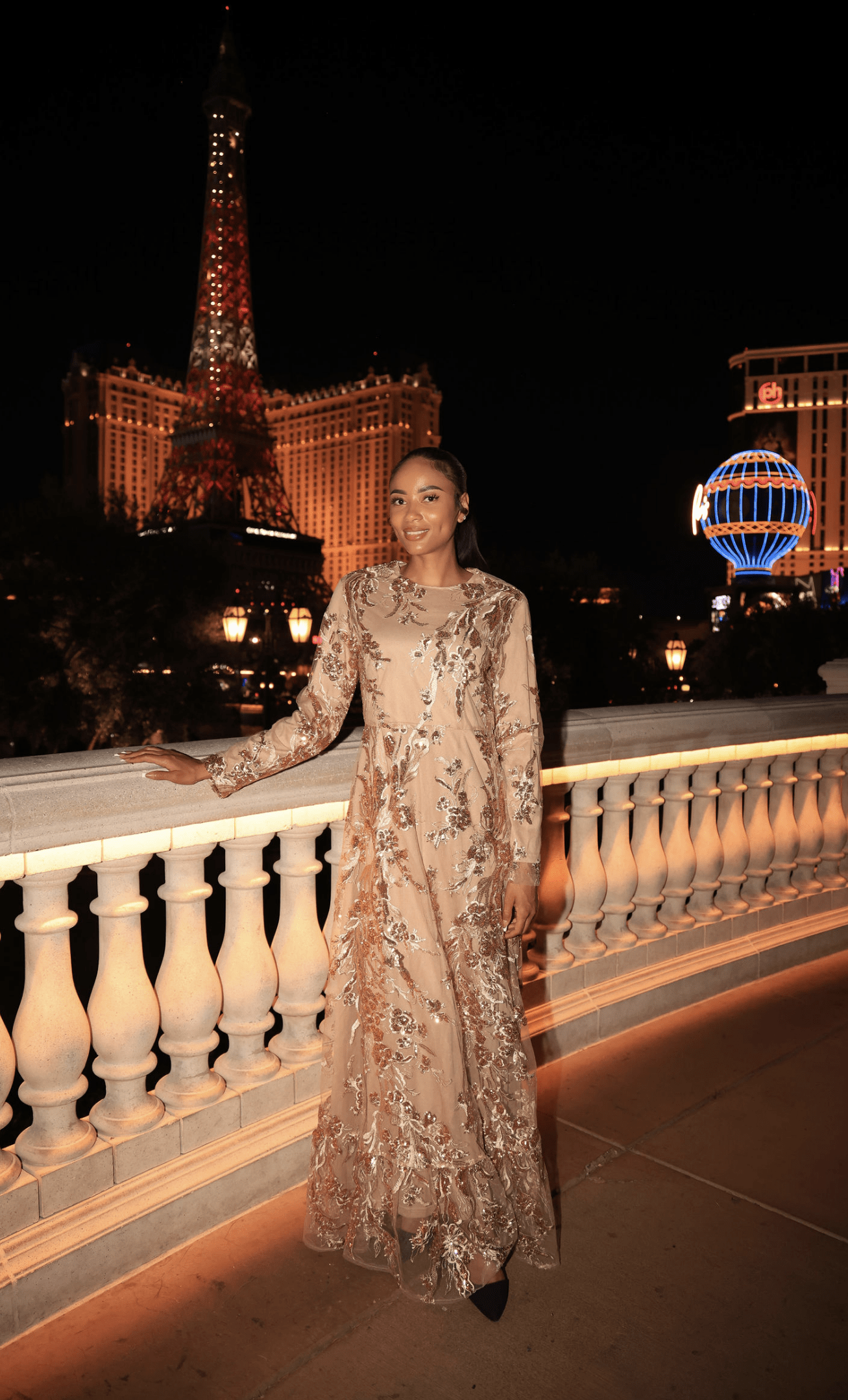 Rose Gold Princess sequin gown Kabayare