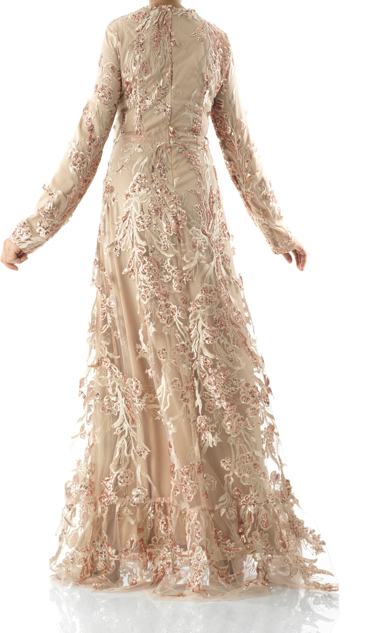 Rose Gold Princess sequin gown Kabayare