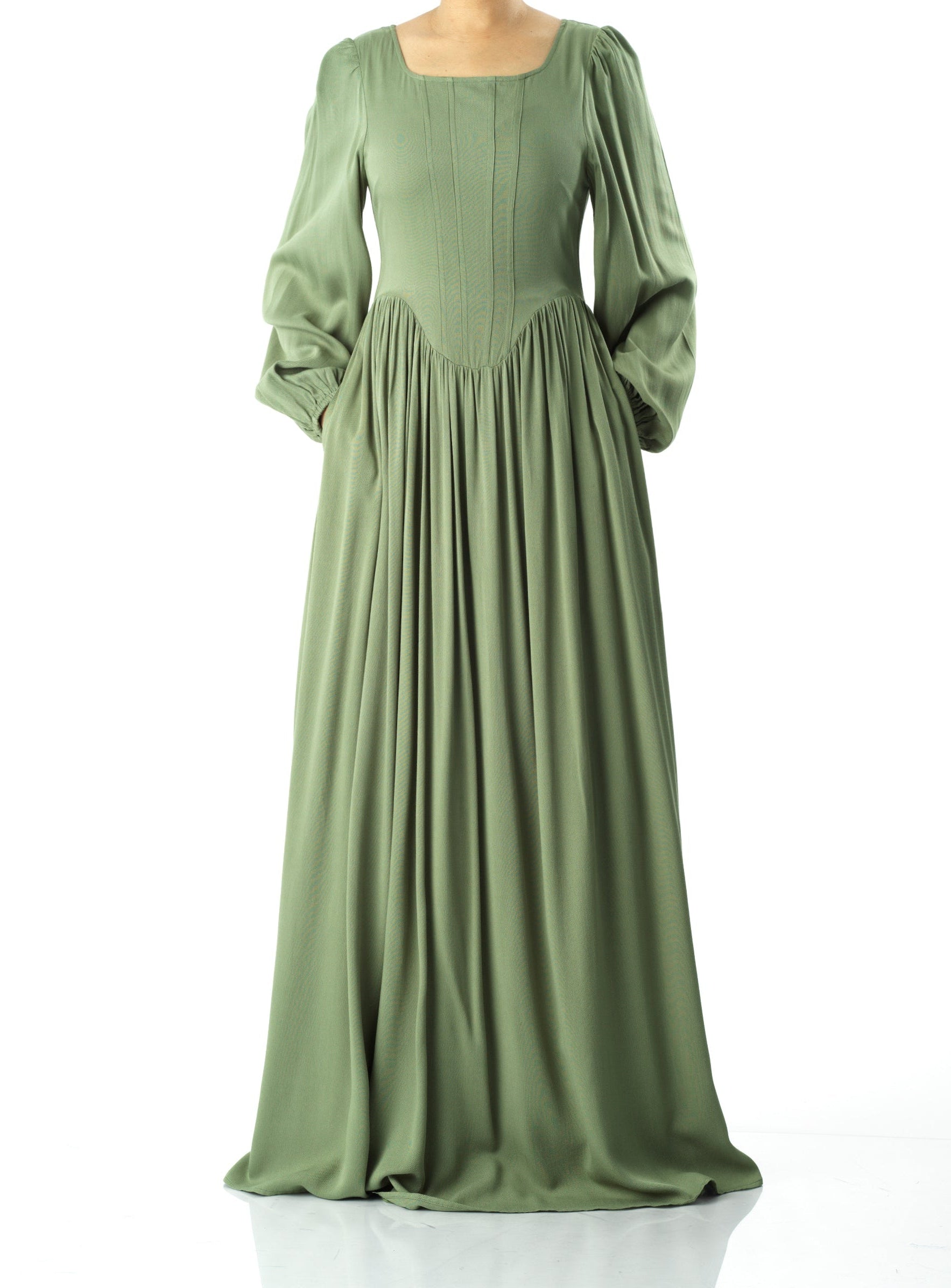 Roxanne cotton Corset maxi dress Kabayare