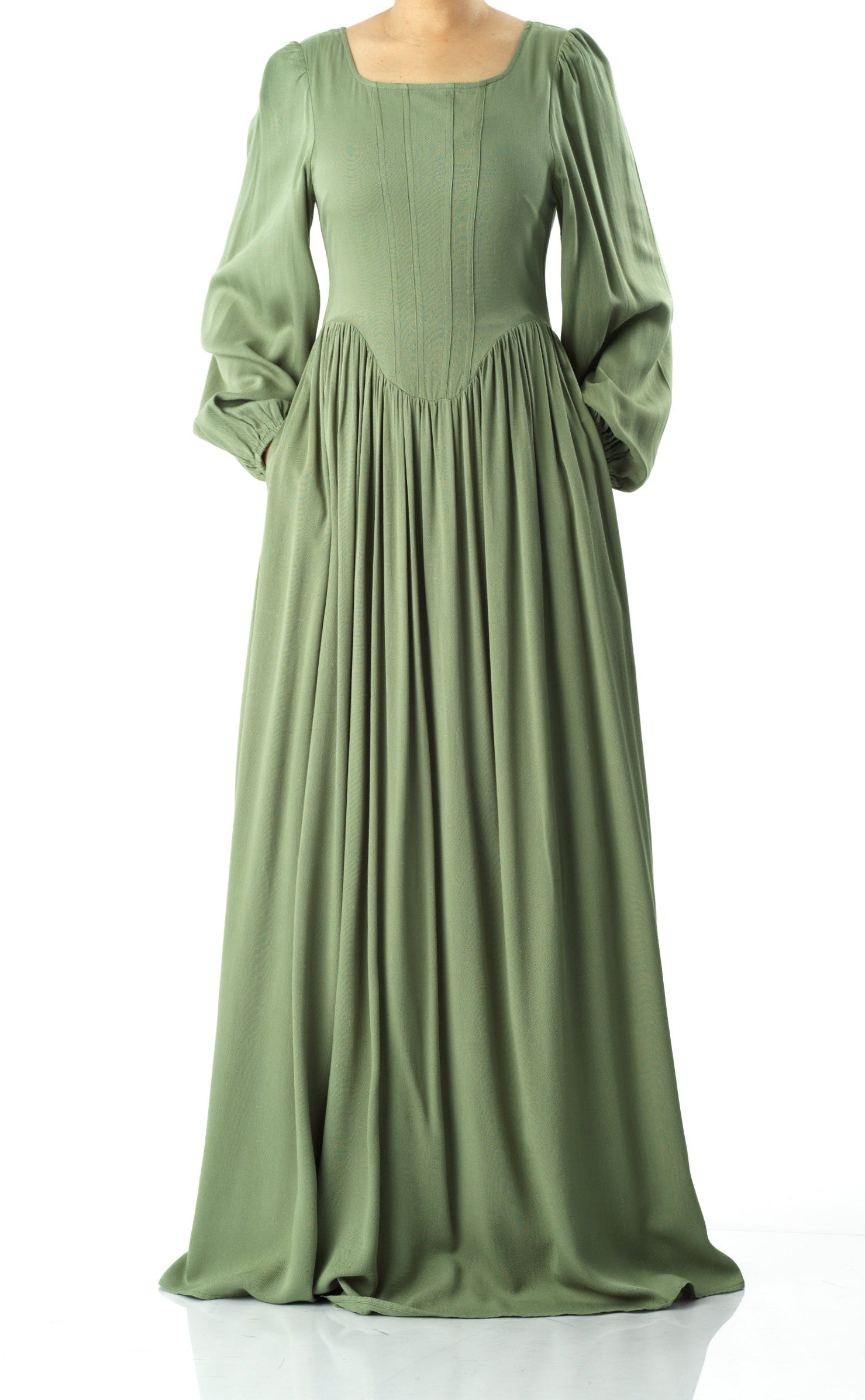 Roxanne cotton Corset maxi dress Kabayare