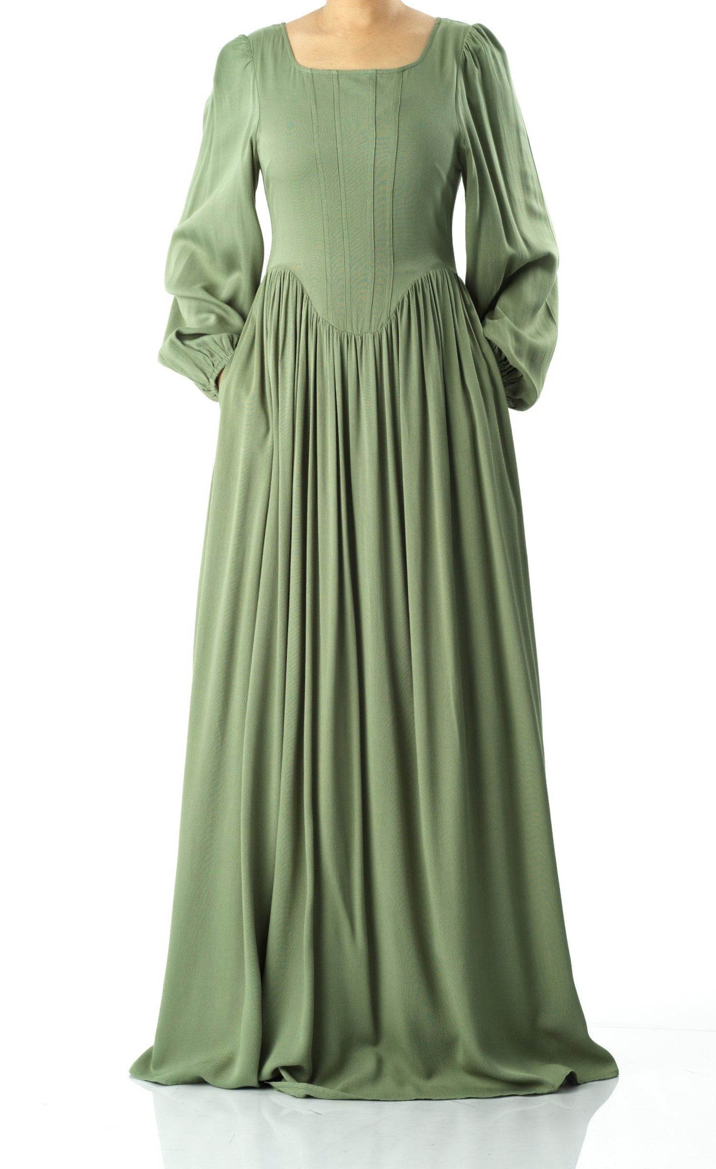 Roxanne cotton Corset maxi dress Kabayare