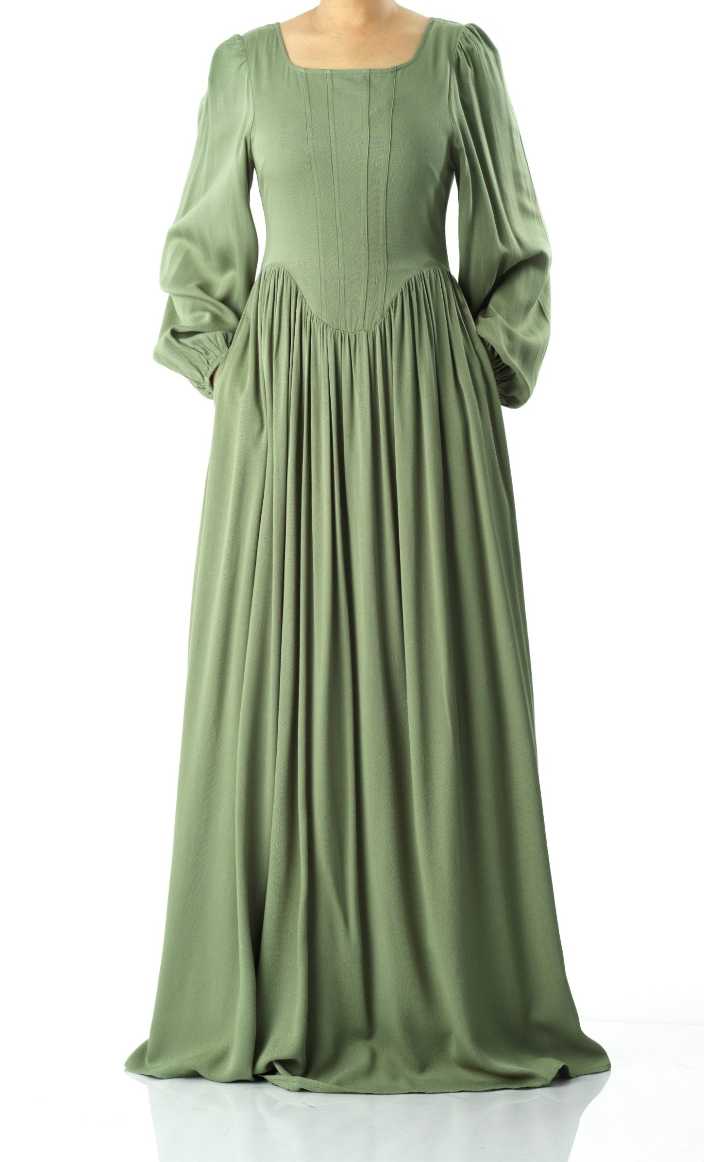 Roxanne cotton Corset maxi dress Kabayare