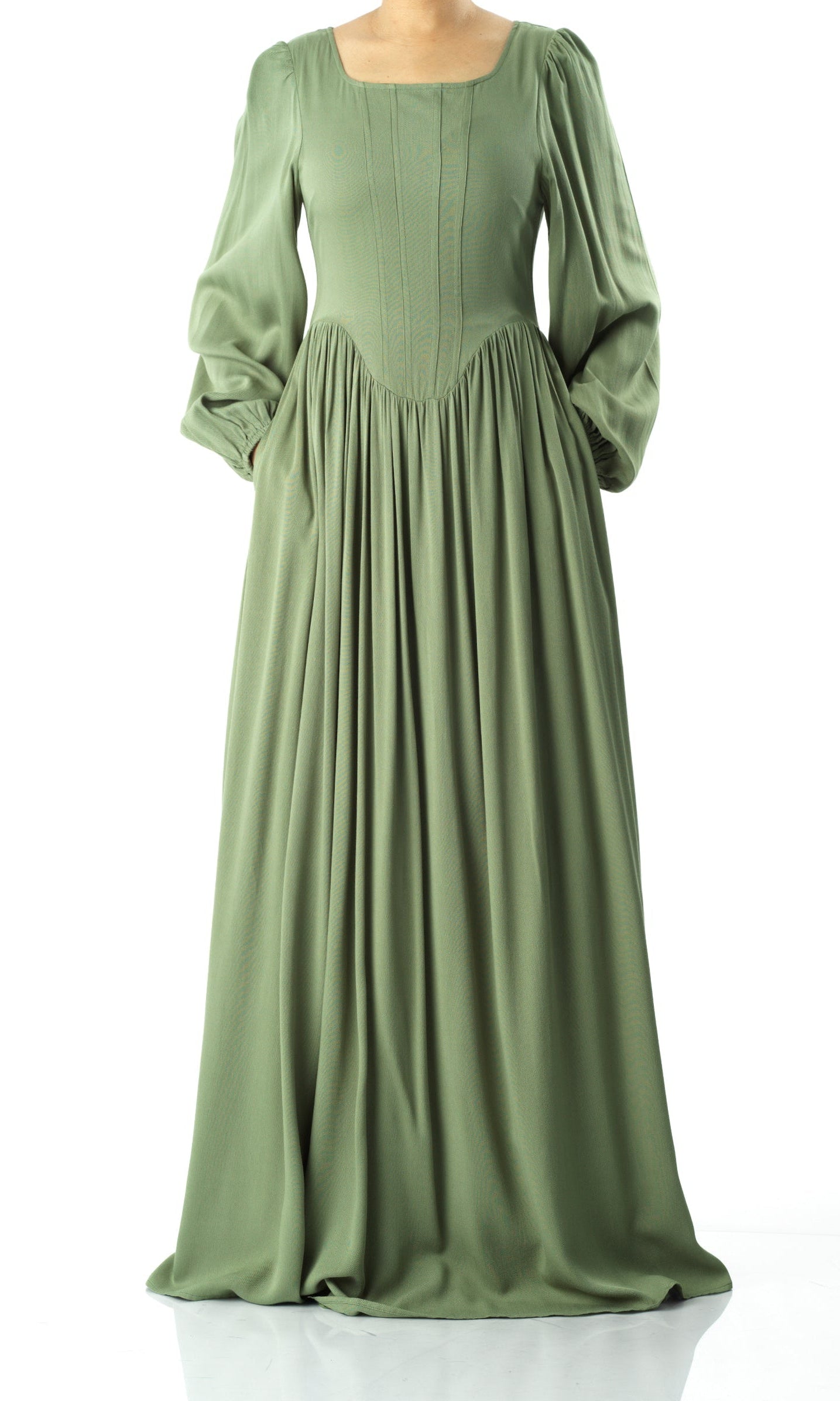 Roxanne cotton Corset maxi dress Kabayare