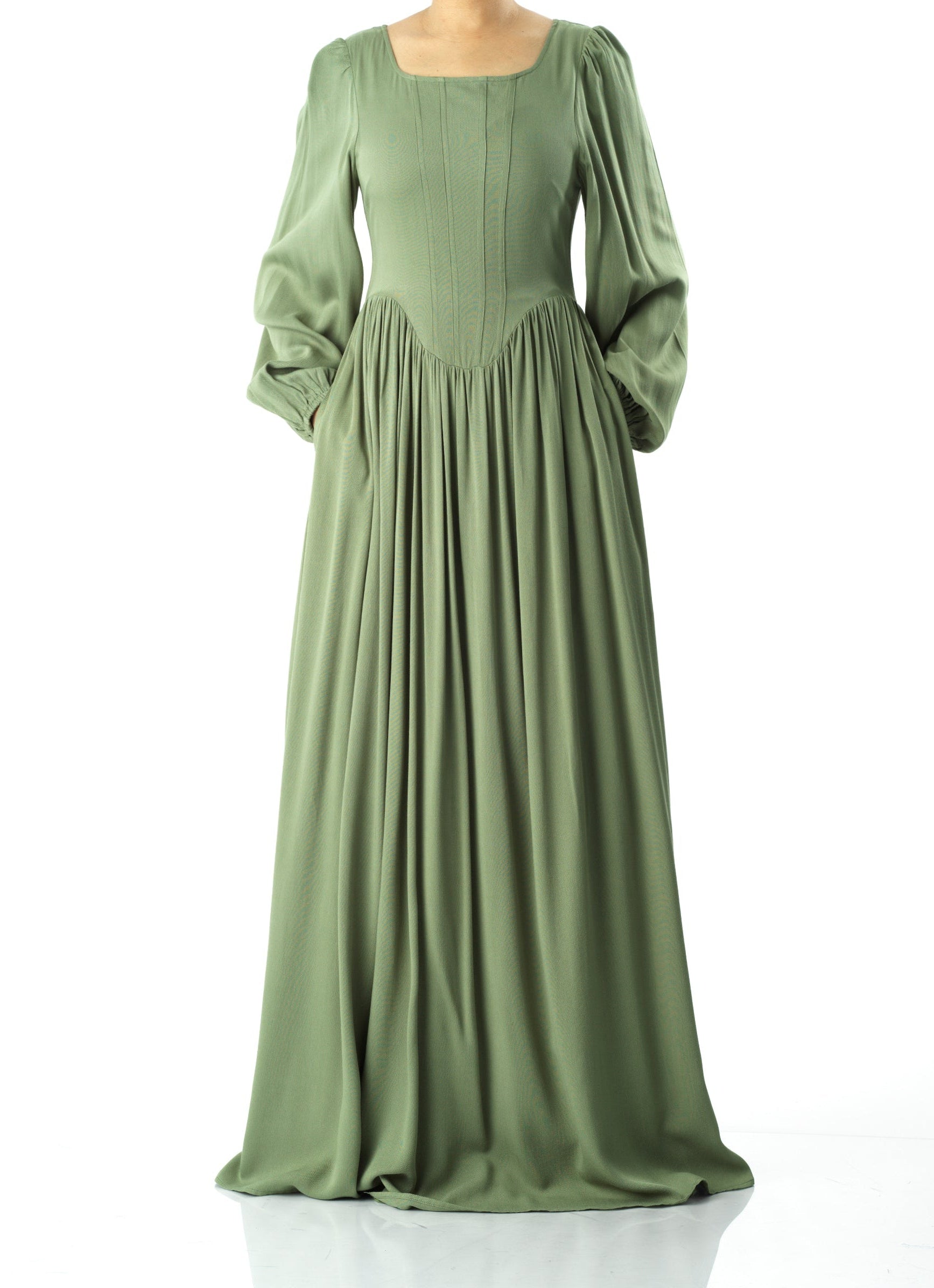 Roxanne cotton Corset maxi dress Kabayare