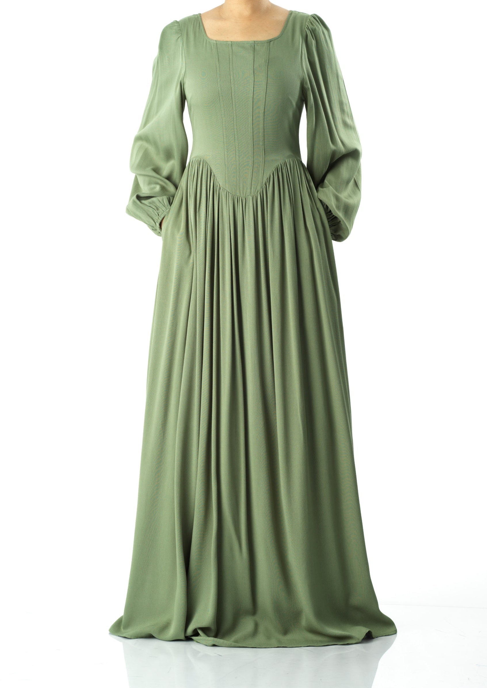 Roxanne cotton Corset maxi dress Kabayare