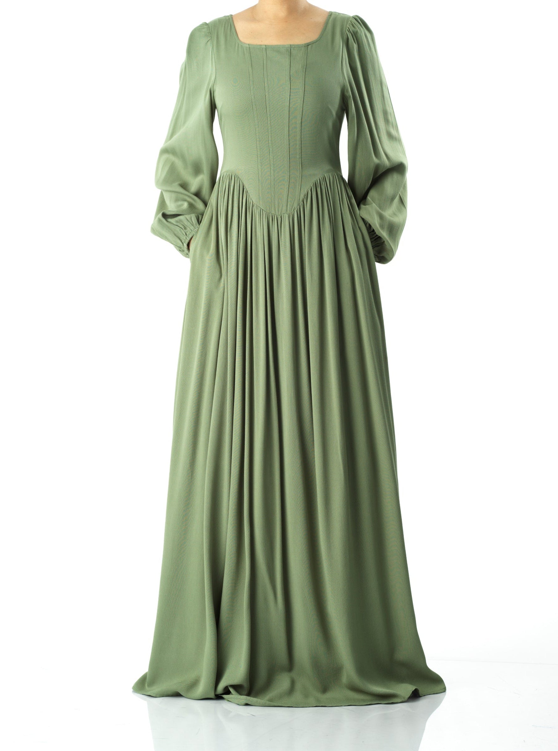 Roxanne cotton Corset maxi dress Kabayare