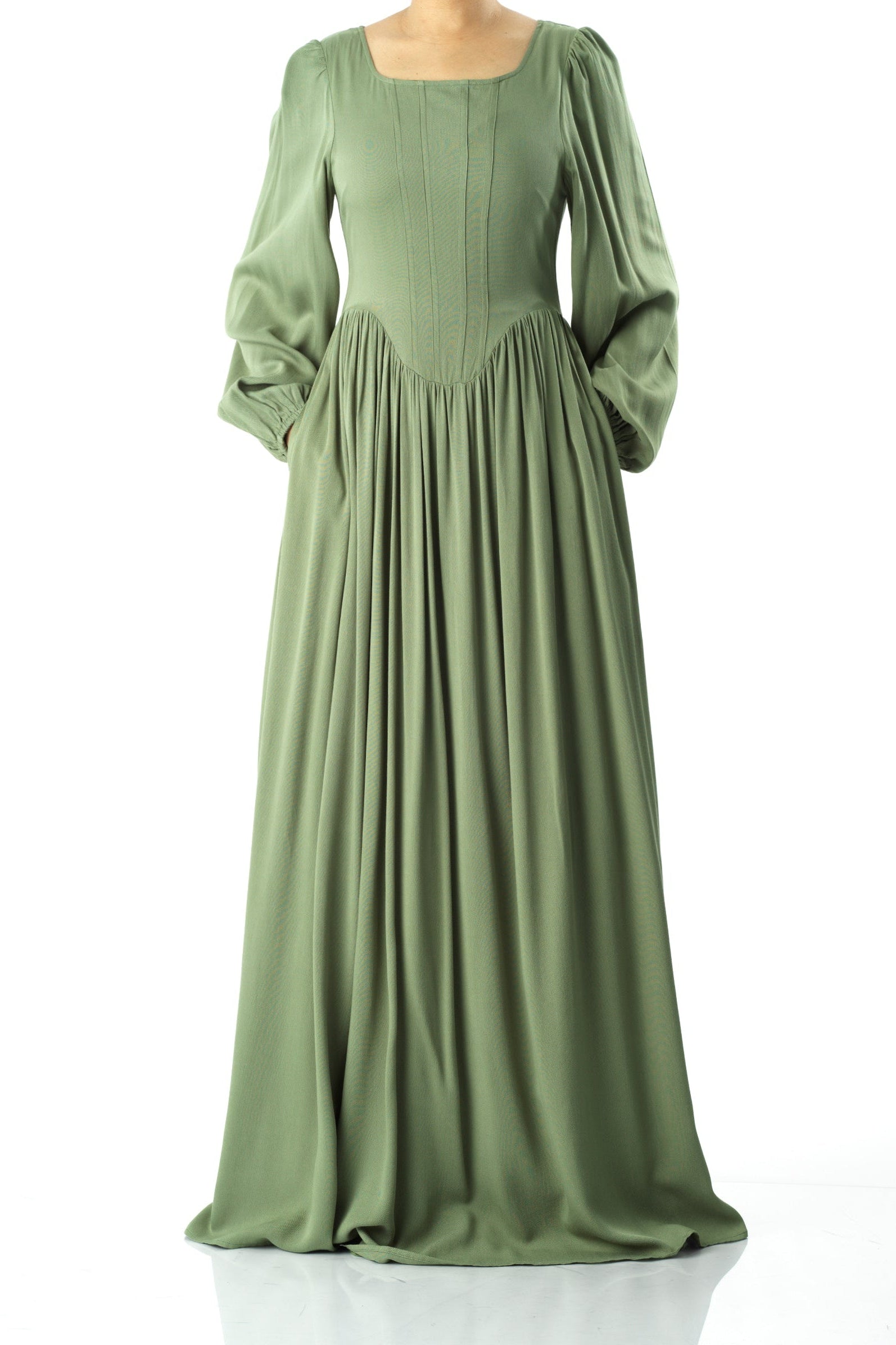Roxanne cotton Corset maxi dress Kabayare