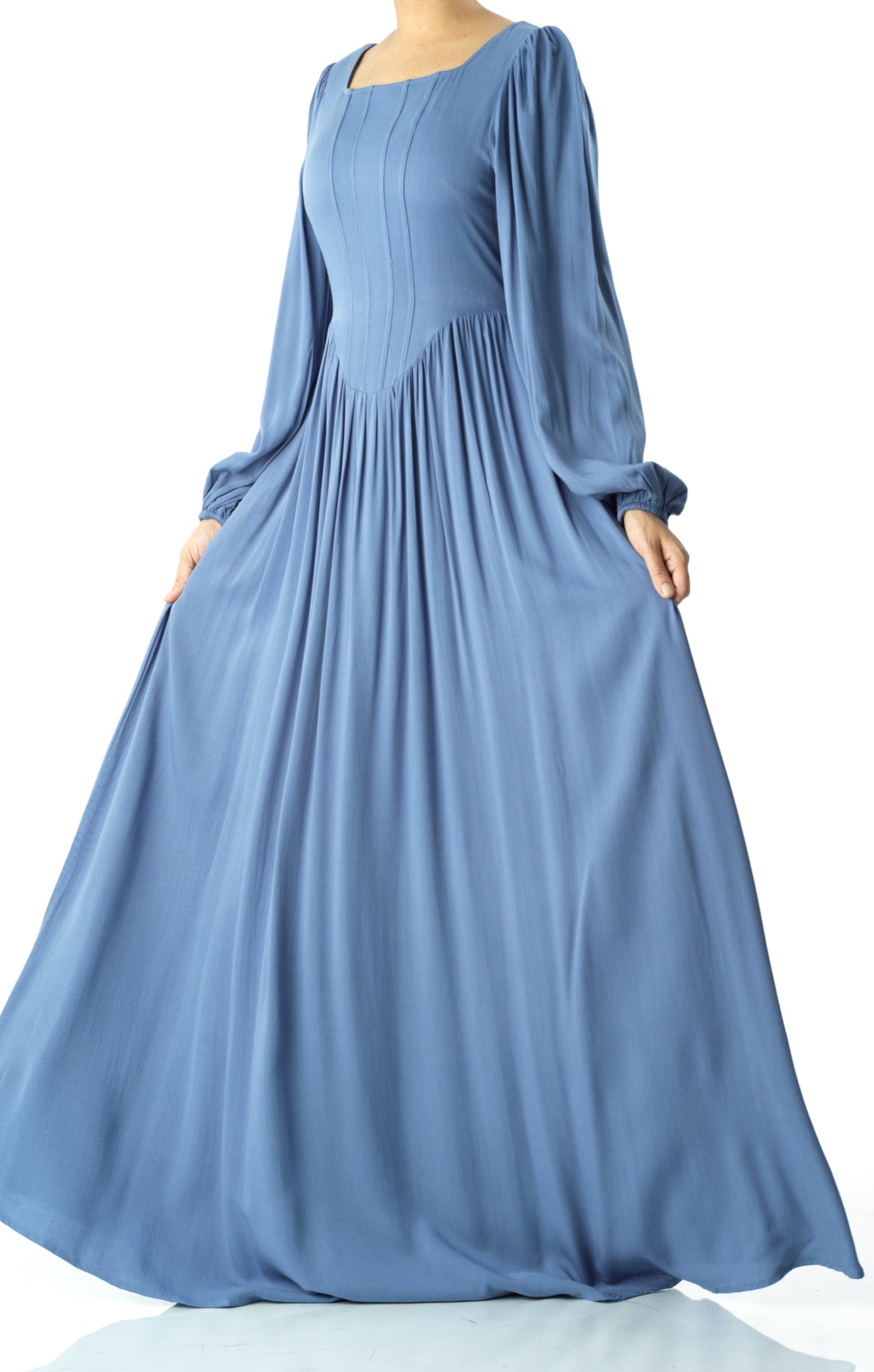 Roxanne cotton Corset maxi dress Kabayare