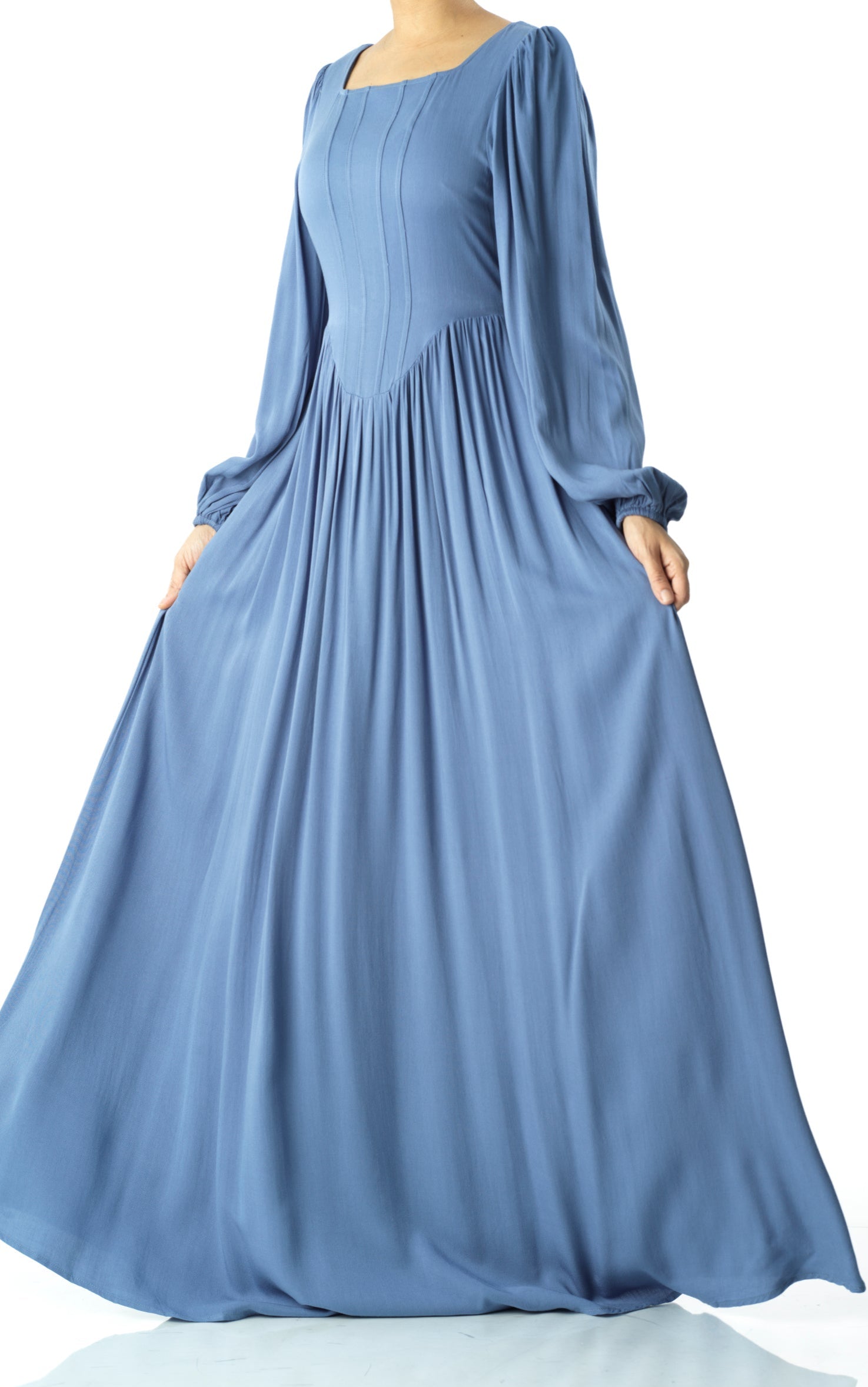 Roxanne cotton Corset maxi dress Kabayare