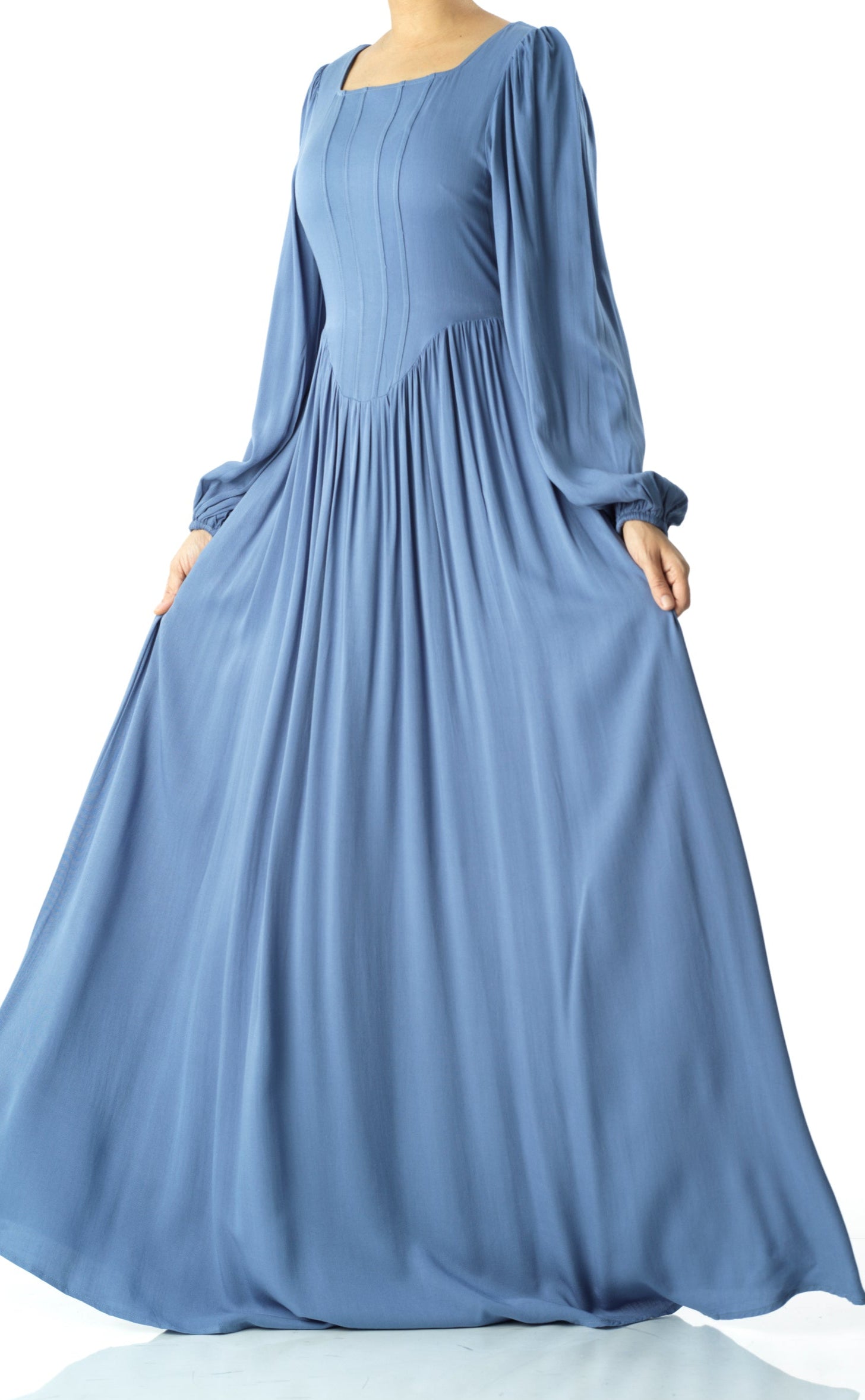 Roxanne cotton Corset maxi dress Kabayare