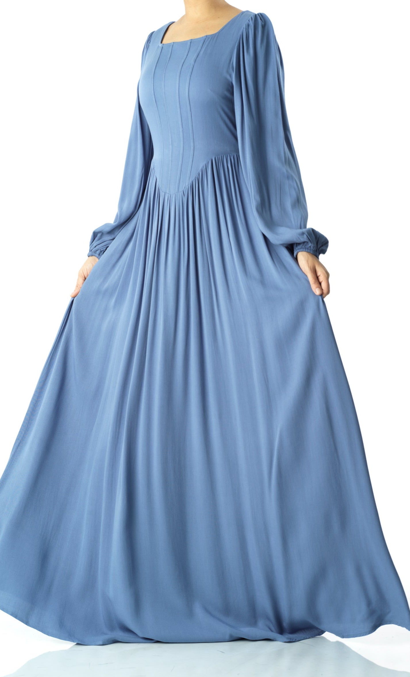 Roxanne cotton Corset maxi dress Kabayare