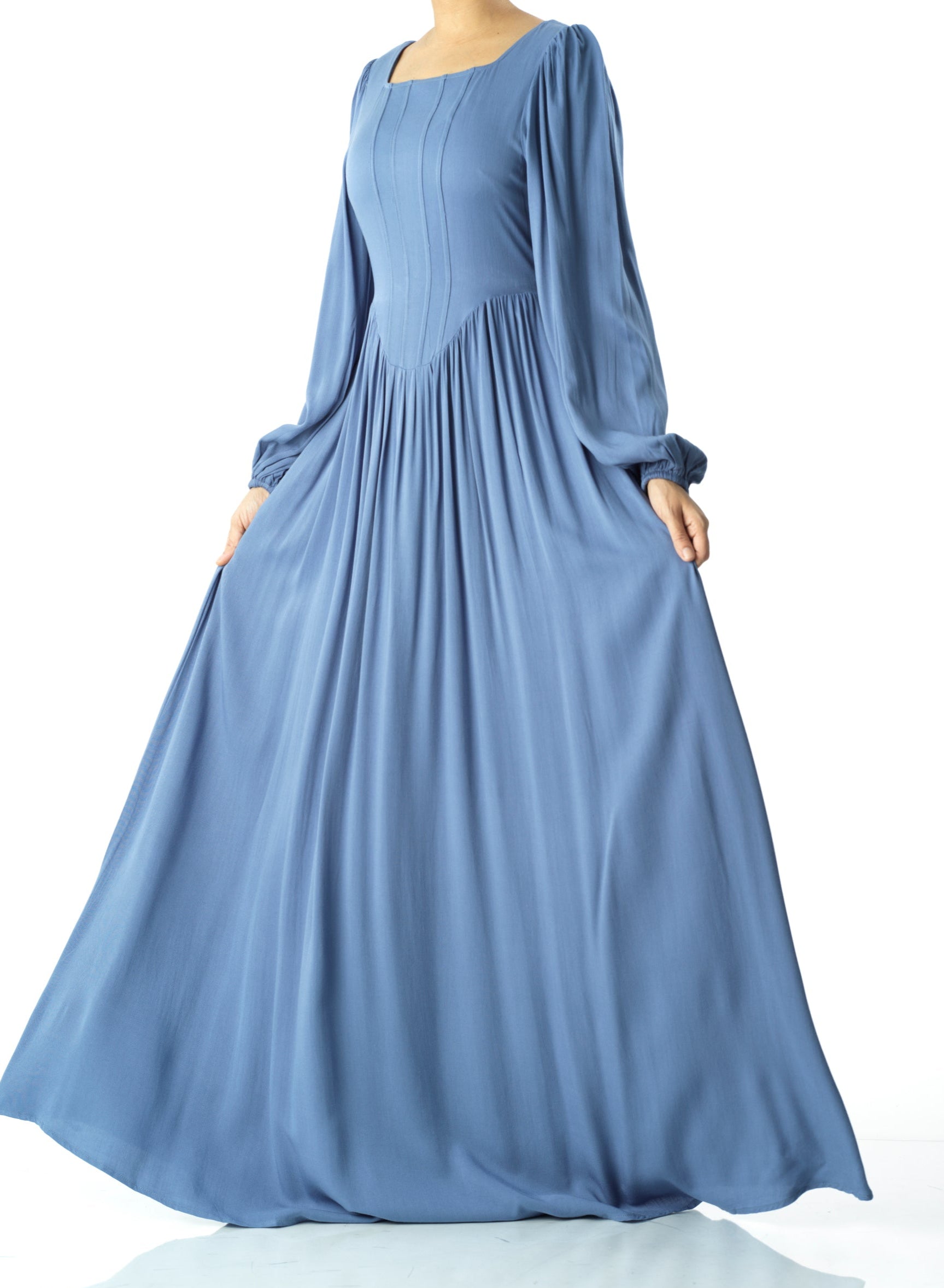 Roxanne cotton Corset maxi dress Kabayare