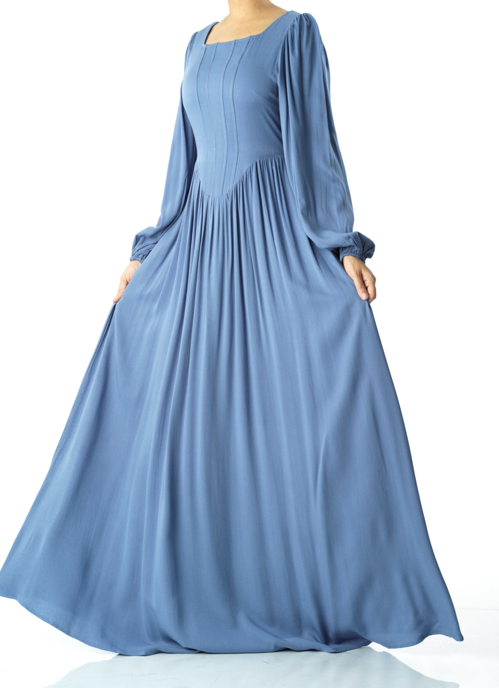 Roxanne cotton Corset maxi dress Kabayare