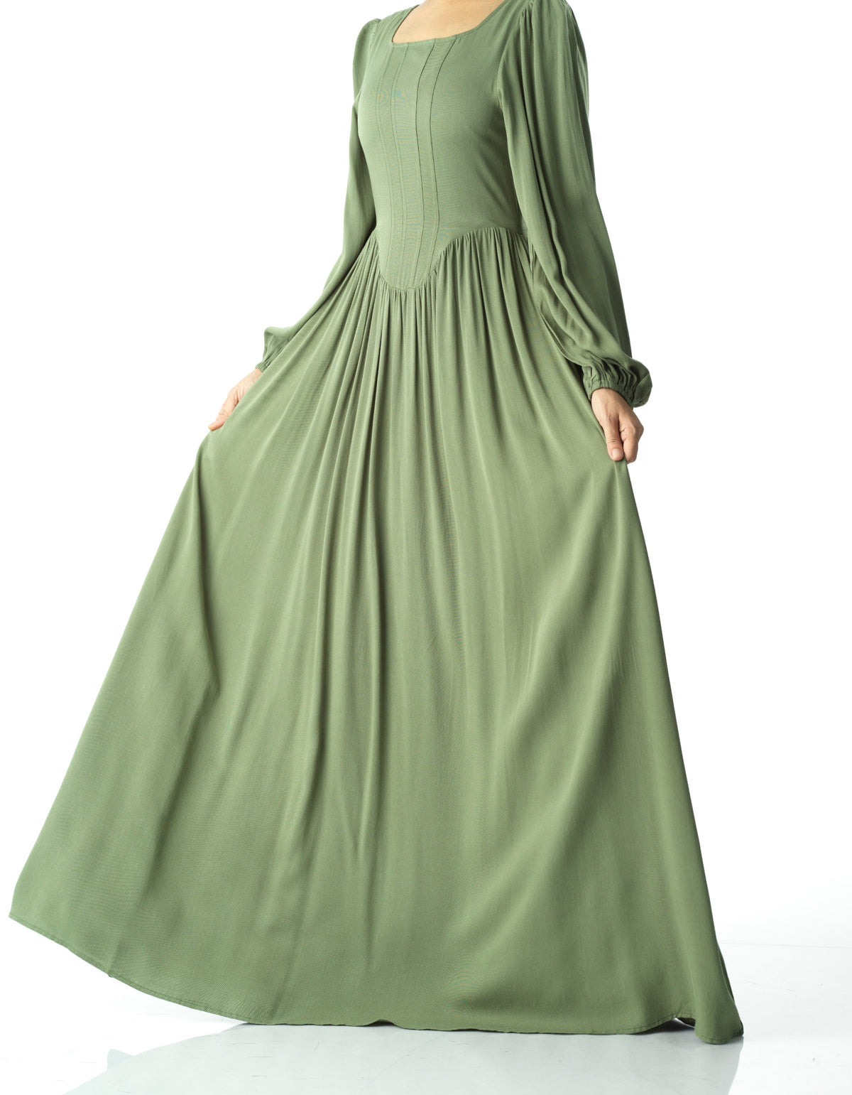 Roxanne cotton Corset maxi dress Kabayare