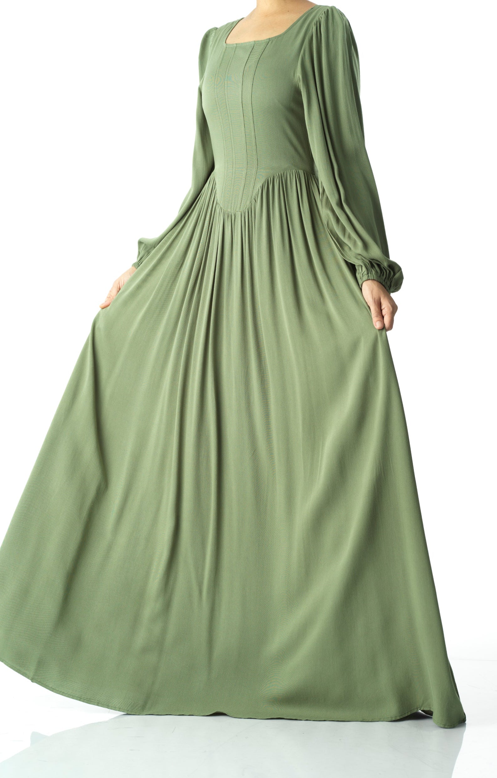 Roxanne cotton Corset maxi dress Kabayare