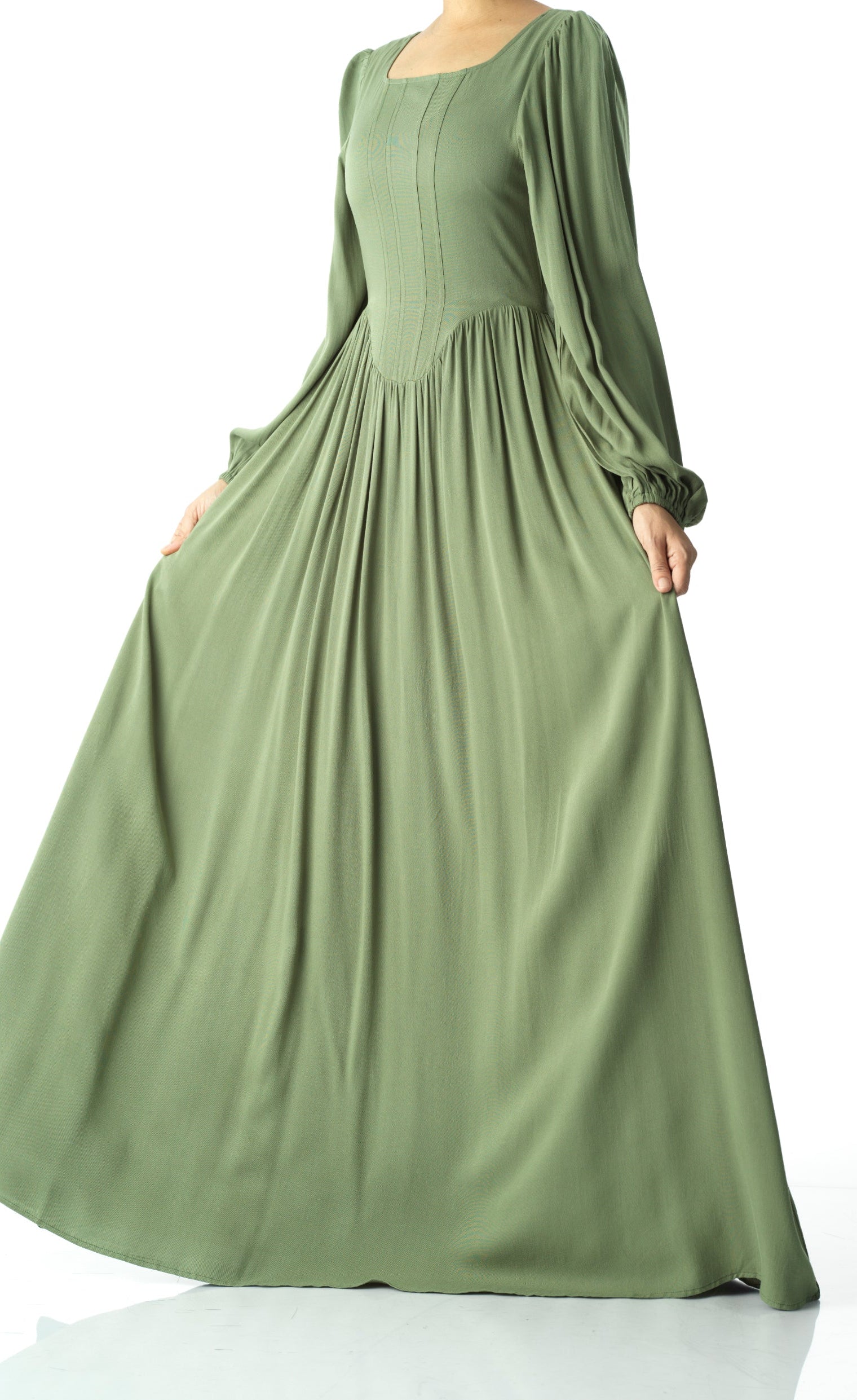 Roxanne cotton Corset maxi dress Kabayare