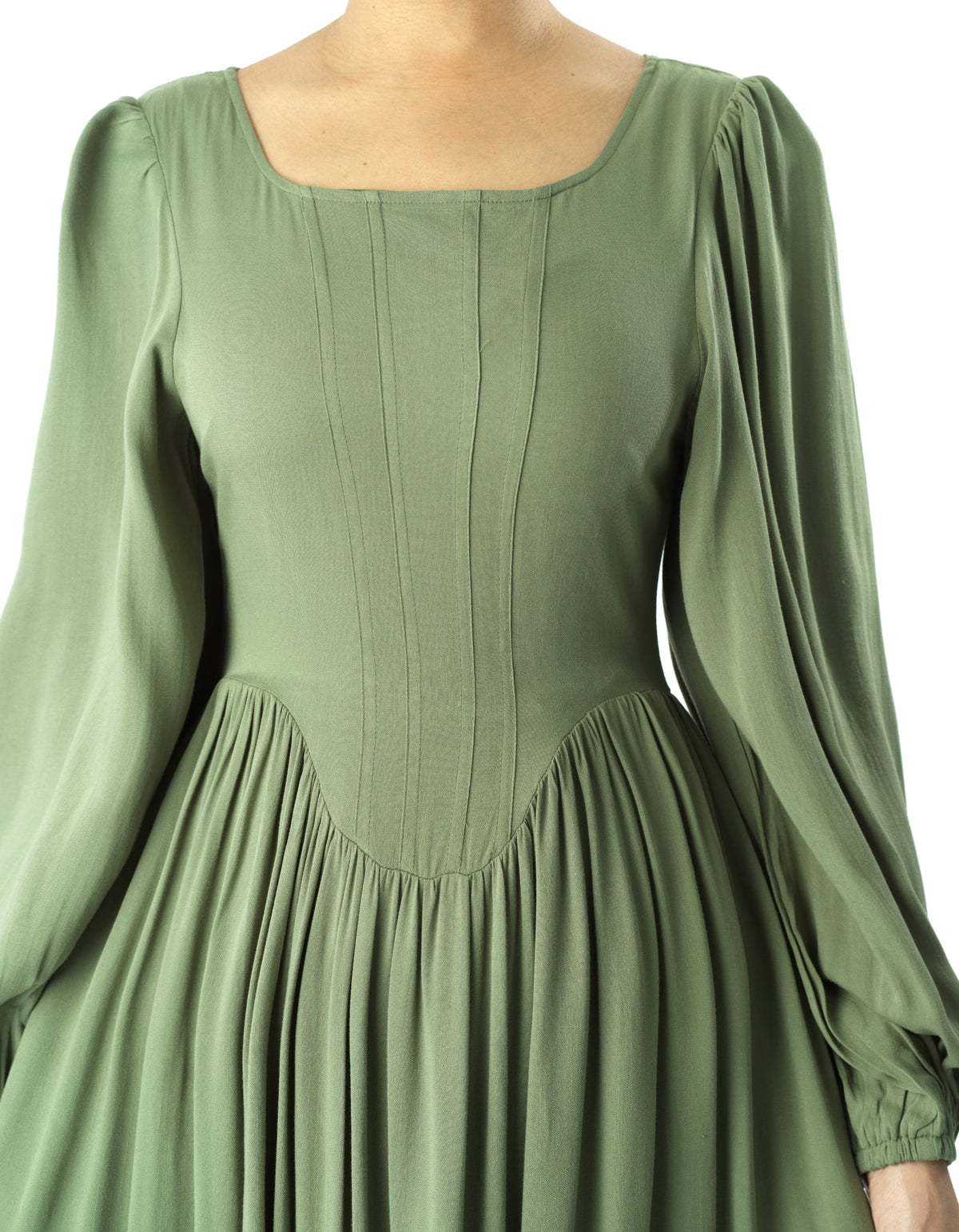 Roxanne cotton Corset maxi dress Kabayare