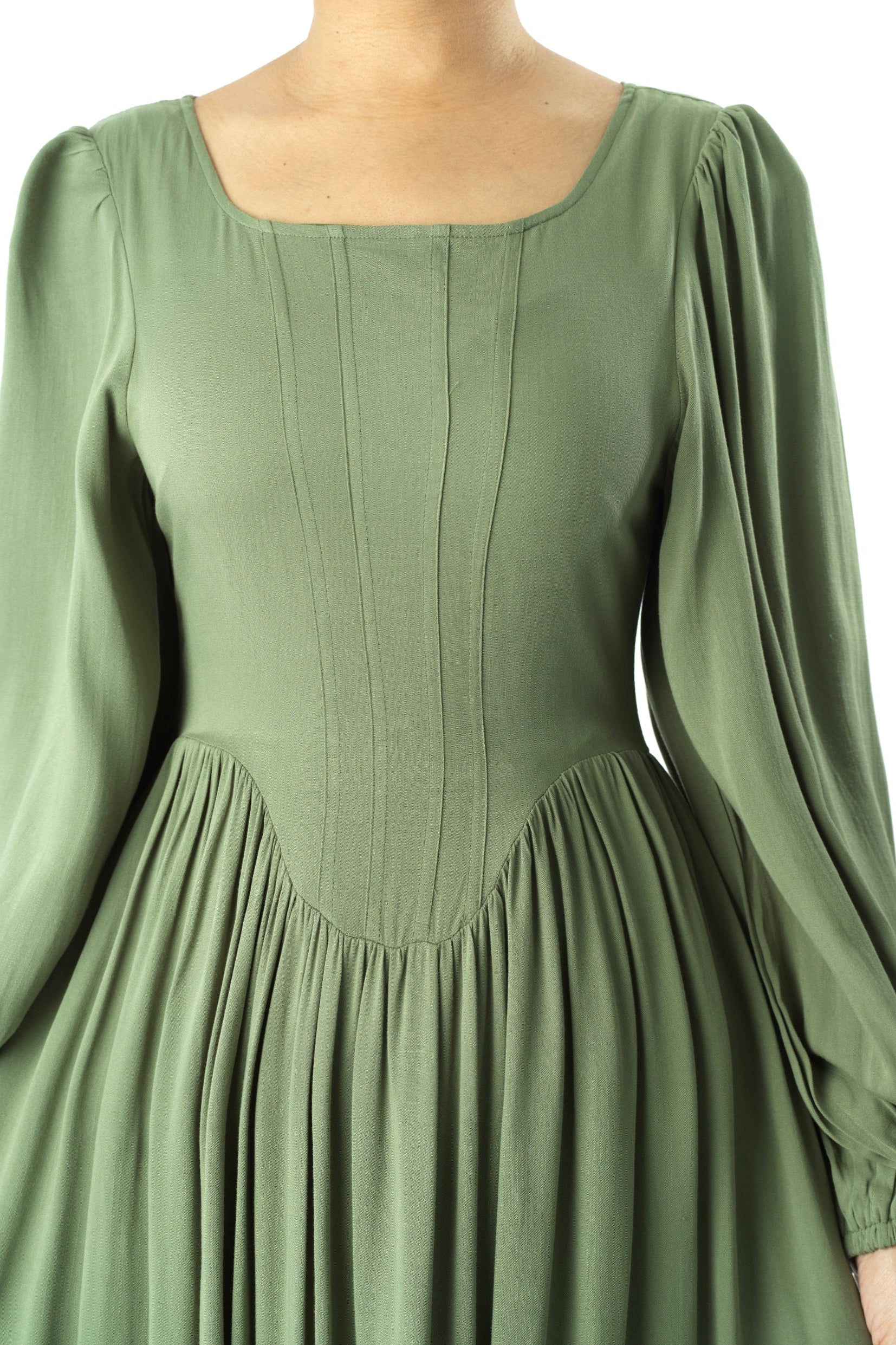 Roxanne cotton Corset maxi dress Kabayare
