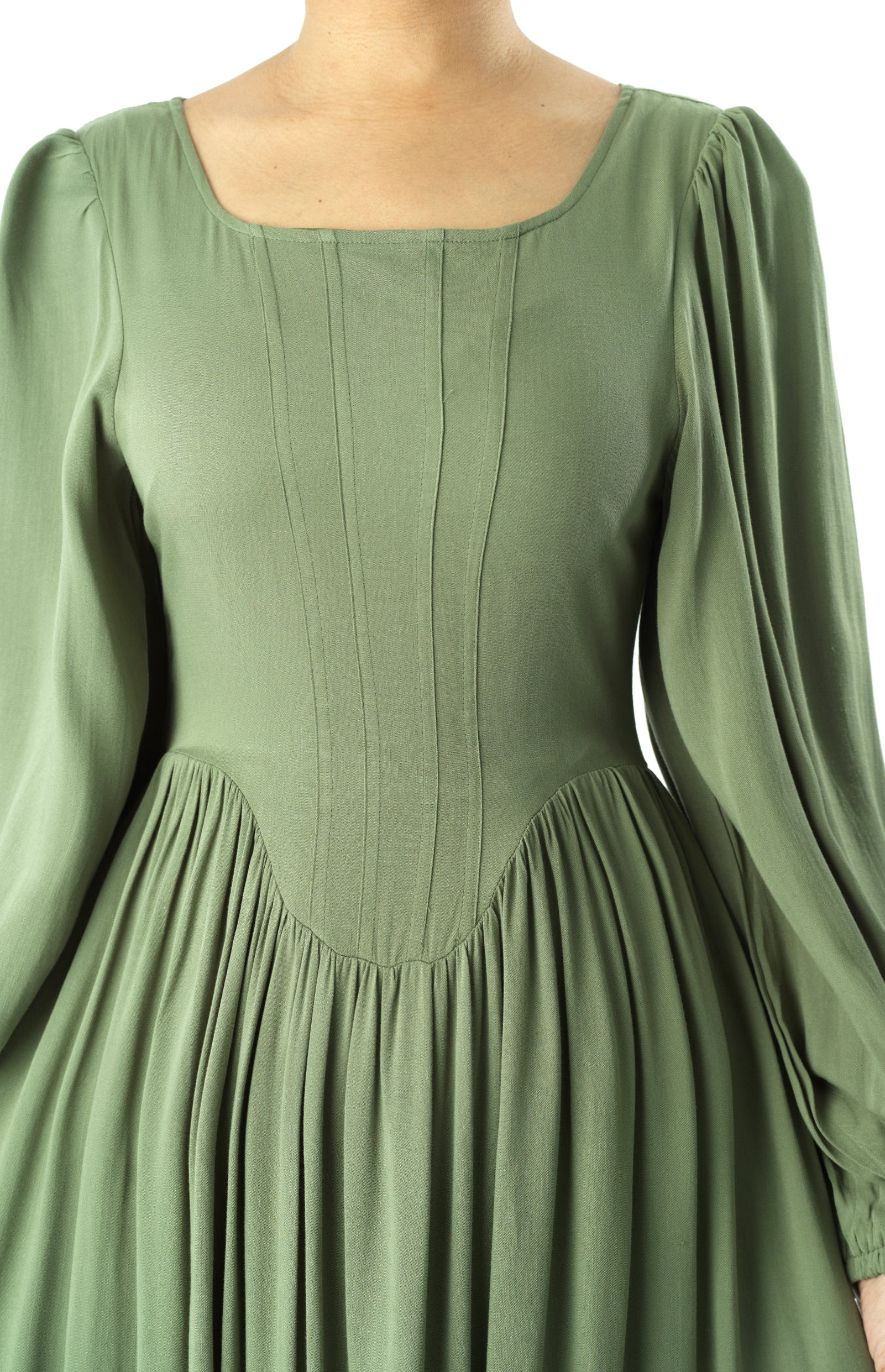 Roxanne cotton Corset maxi dress Kabayare