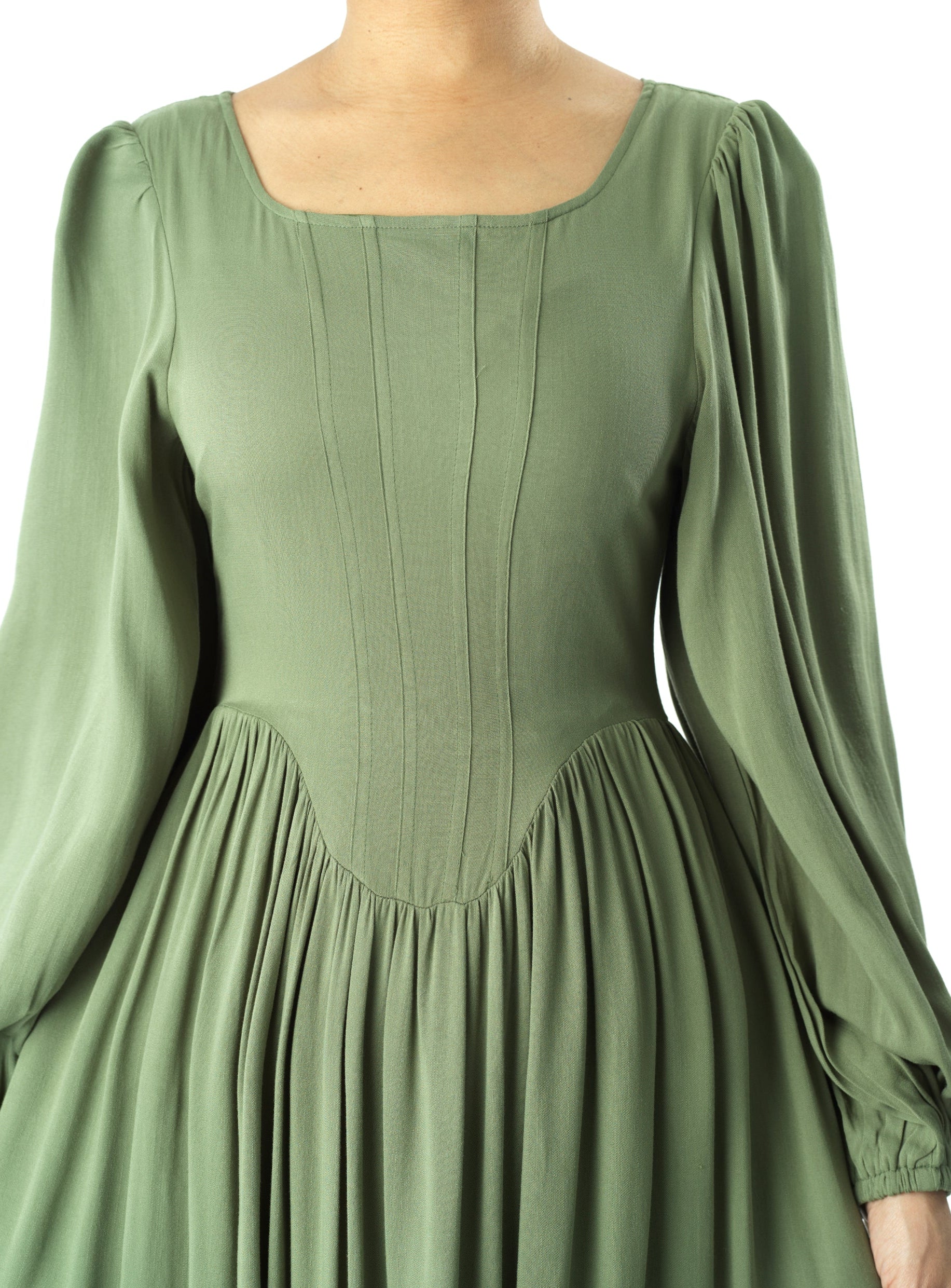 Roxanne cotton Corset maxi dress Kabayare