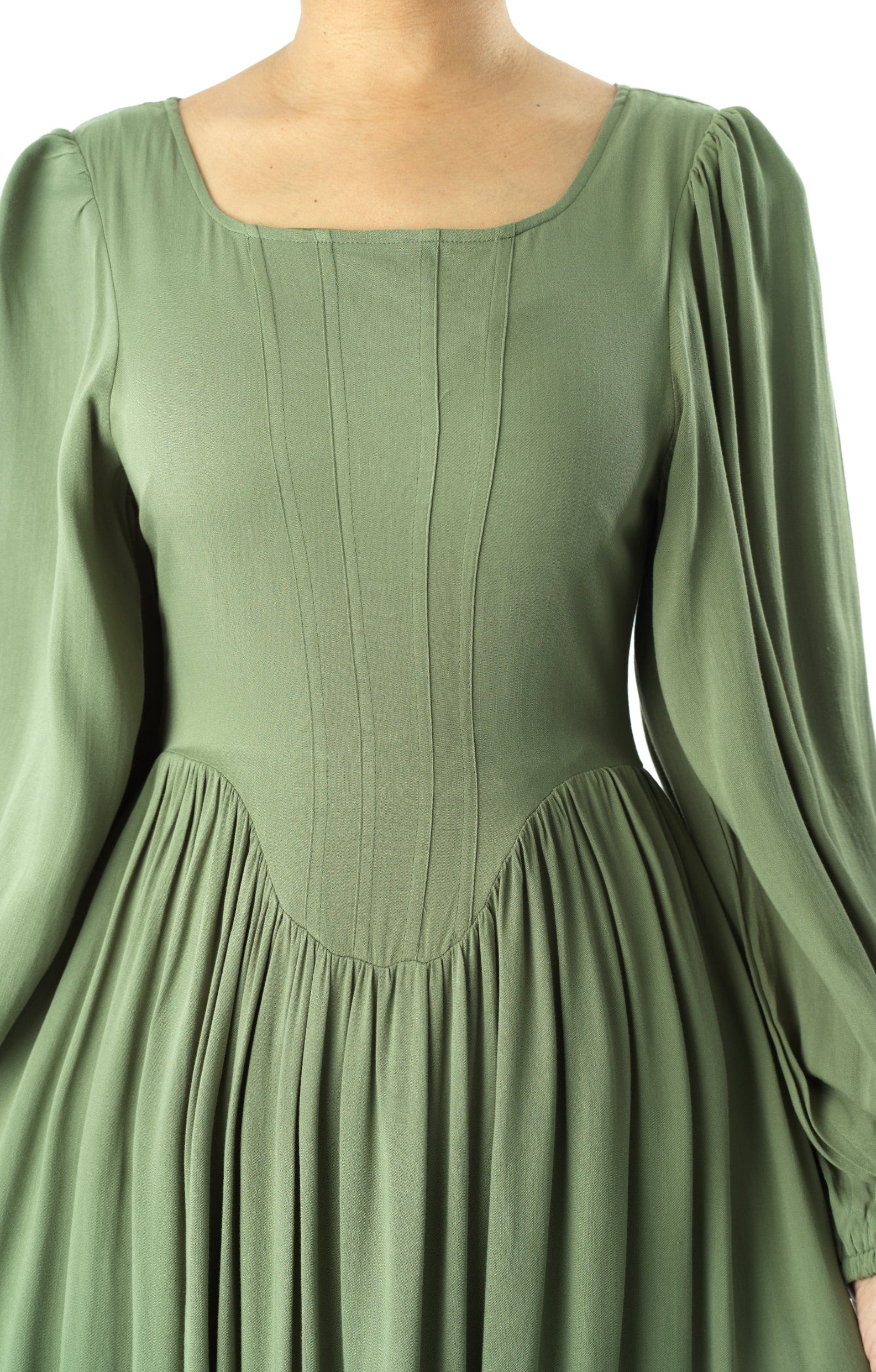 Roxanne cotton Corset maxi dress Kabayare