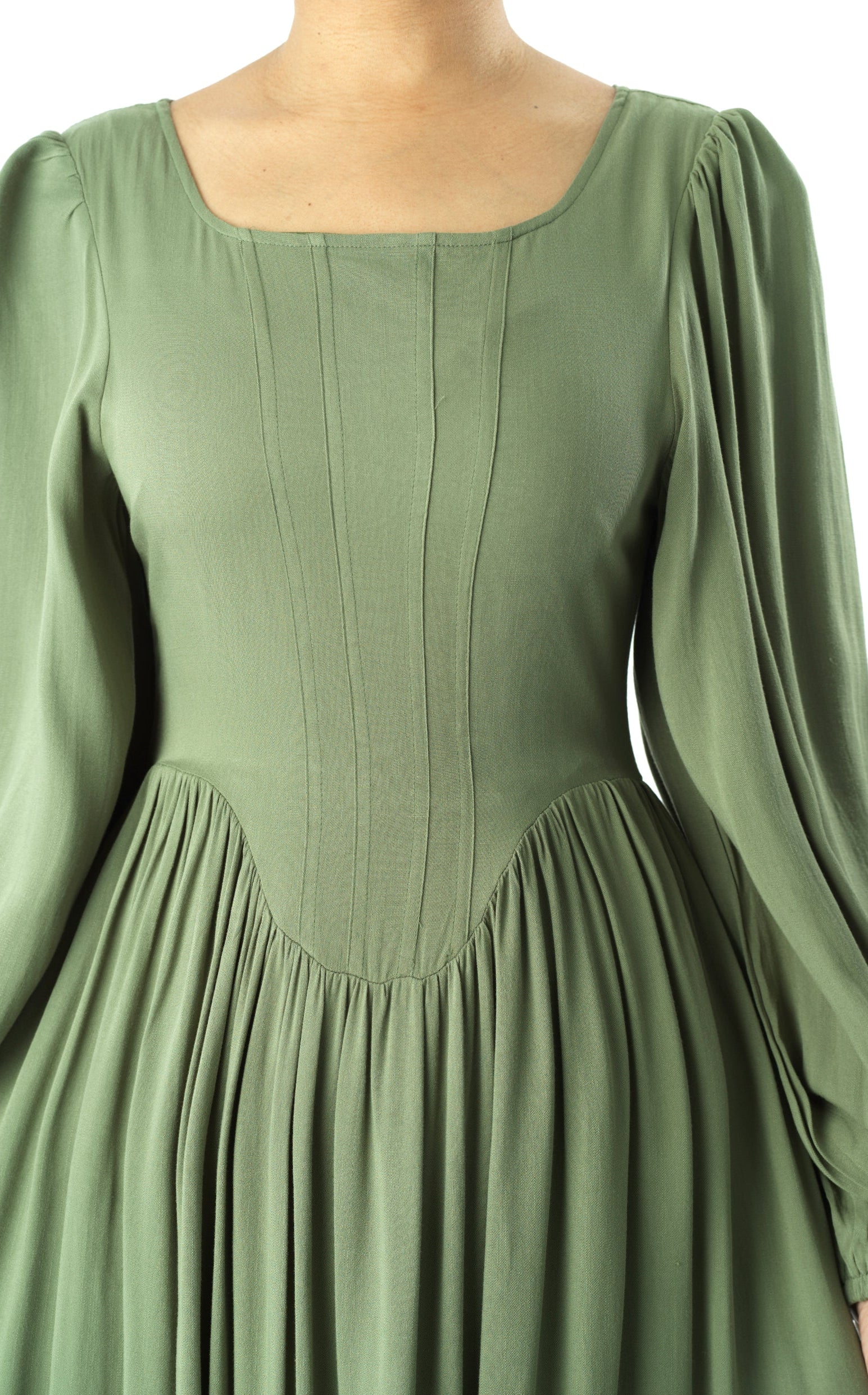 Roxanne cotton Corset maxi dress Kabayare