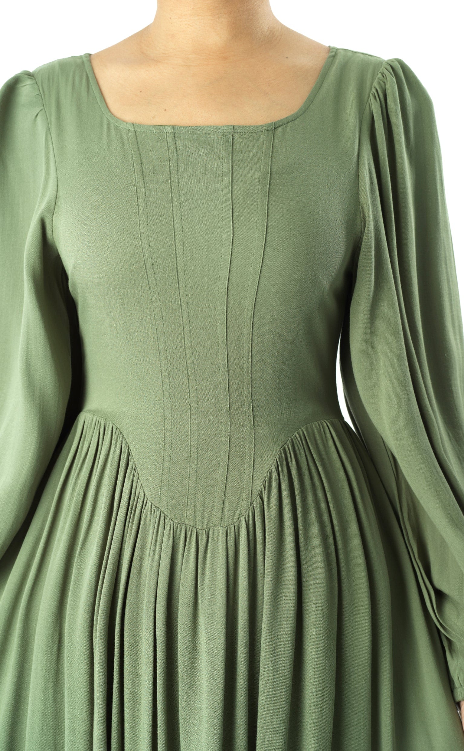 Roxanne cotton Corset maxi dress Kabayare