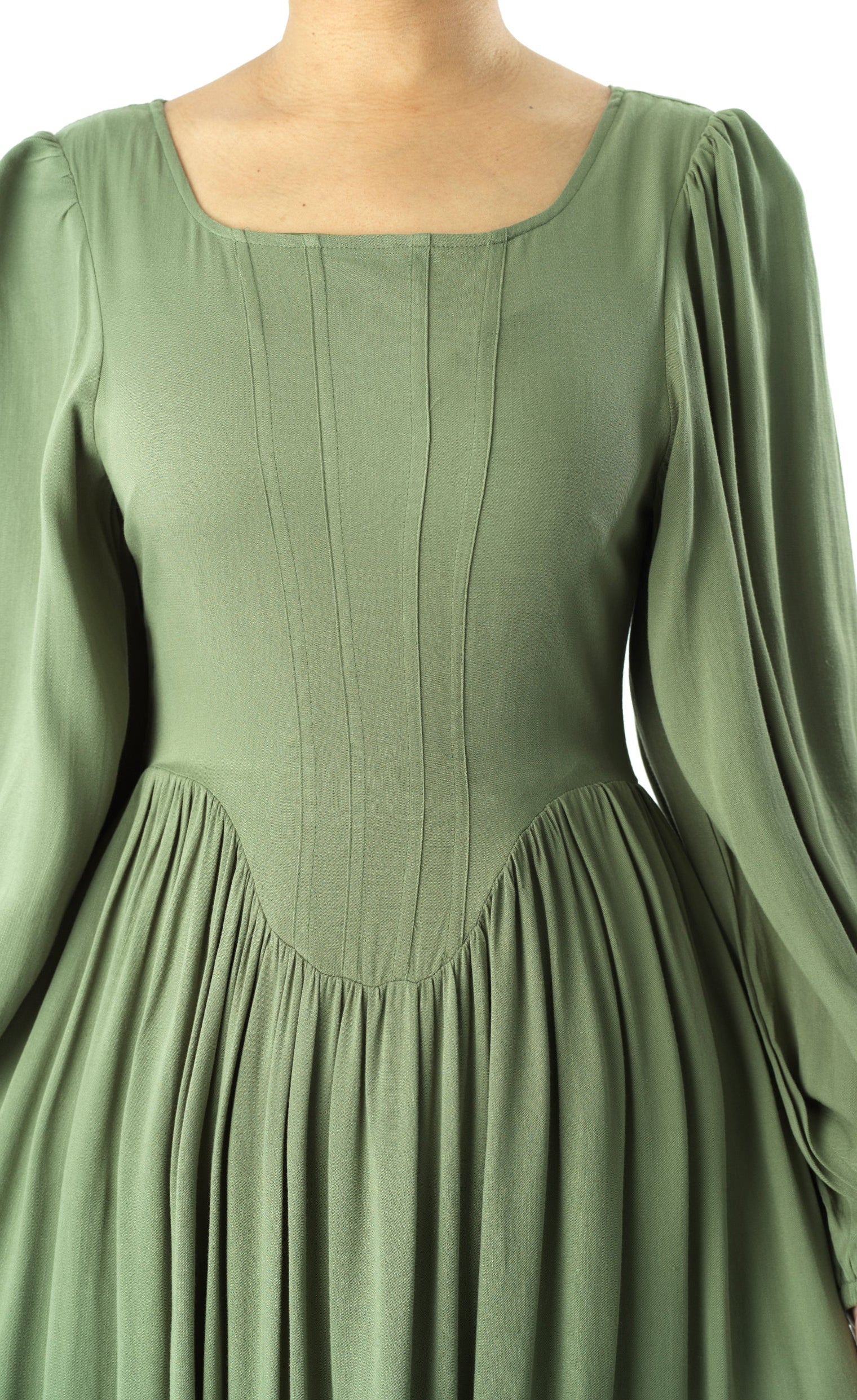 Roxanne cotton Corset maxi dress Kabayare