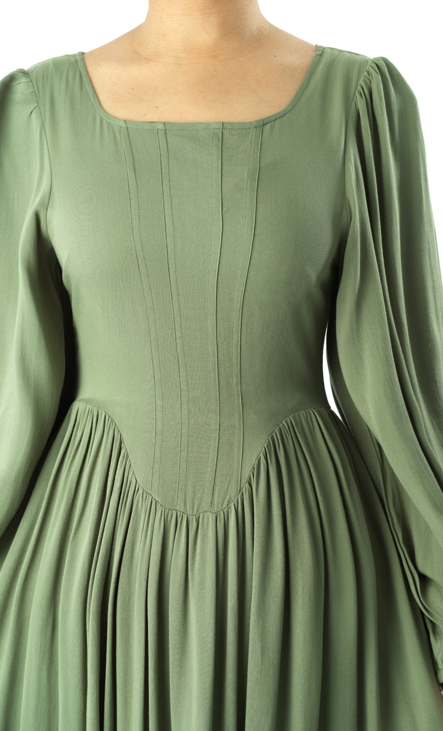 Roxanne cotton Corset maxi dress Kabayare