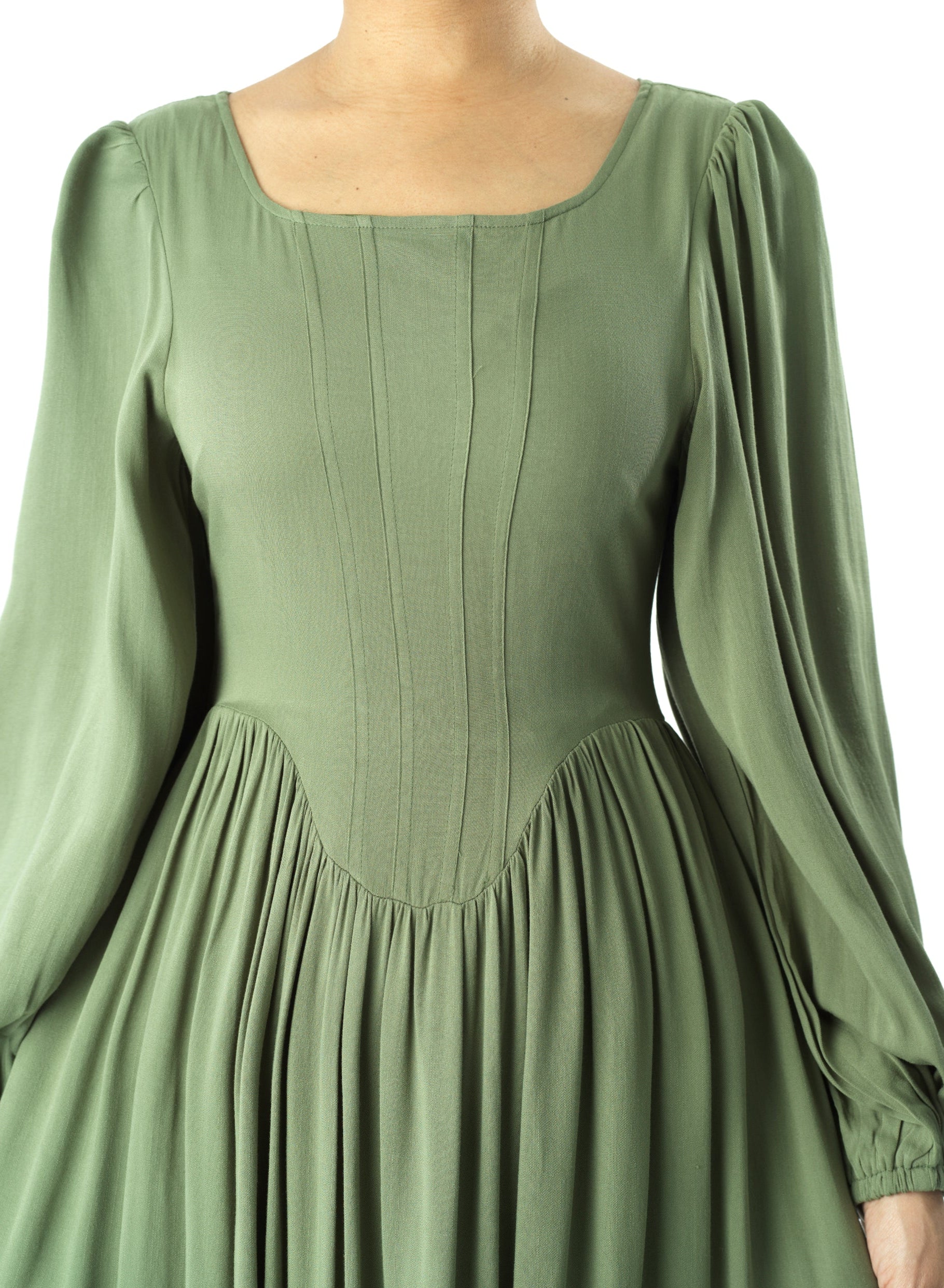 Roxanne cotton Corset maxi dress Kabayare