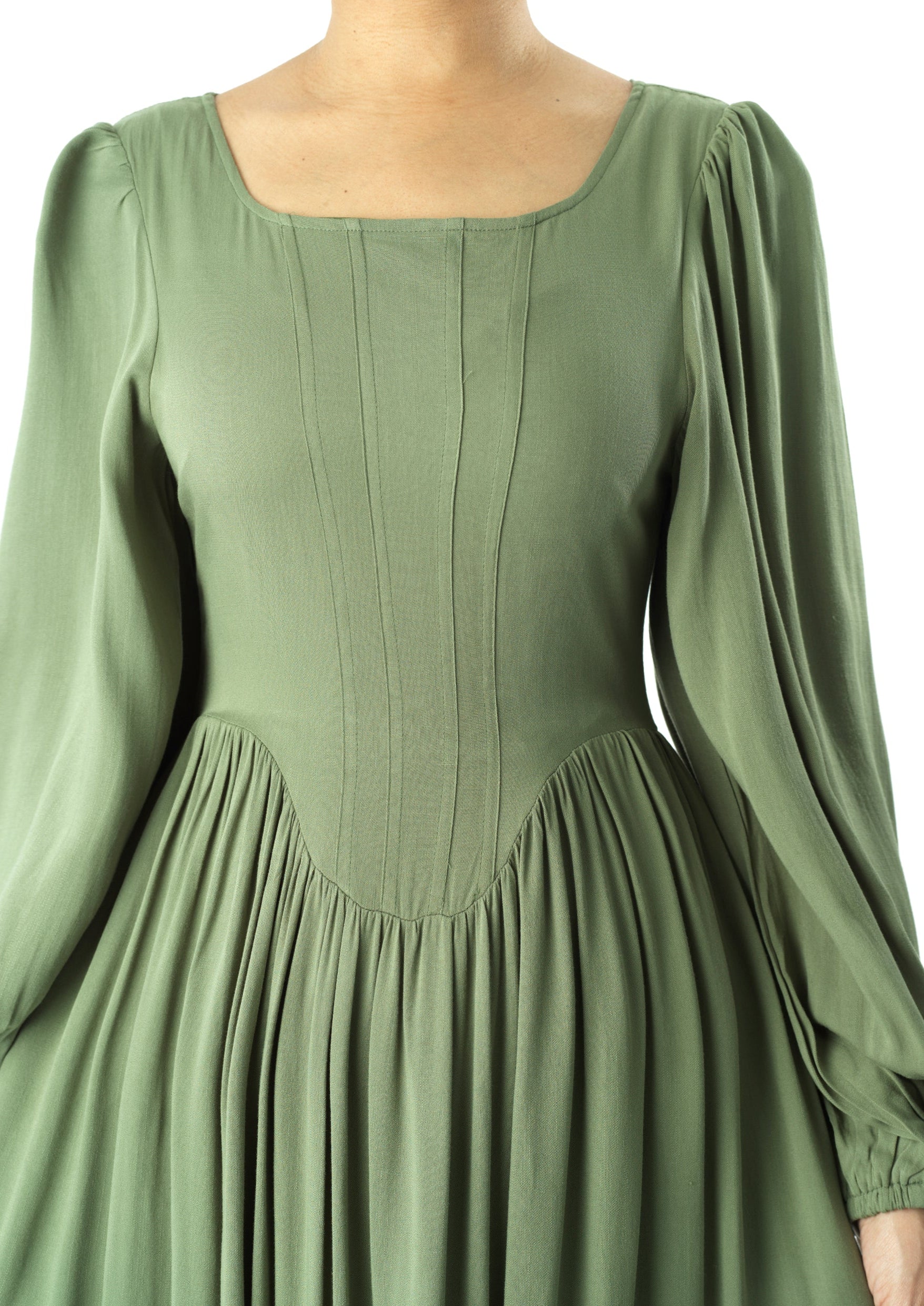 Roxanne cotton Corset maxi dress Kabayare