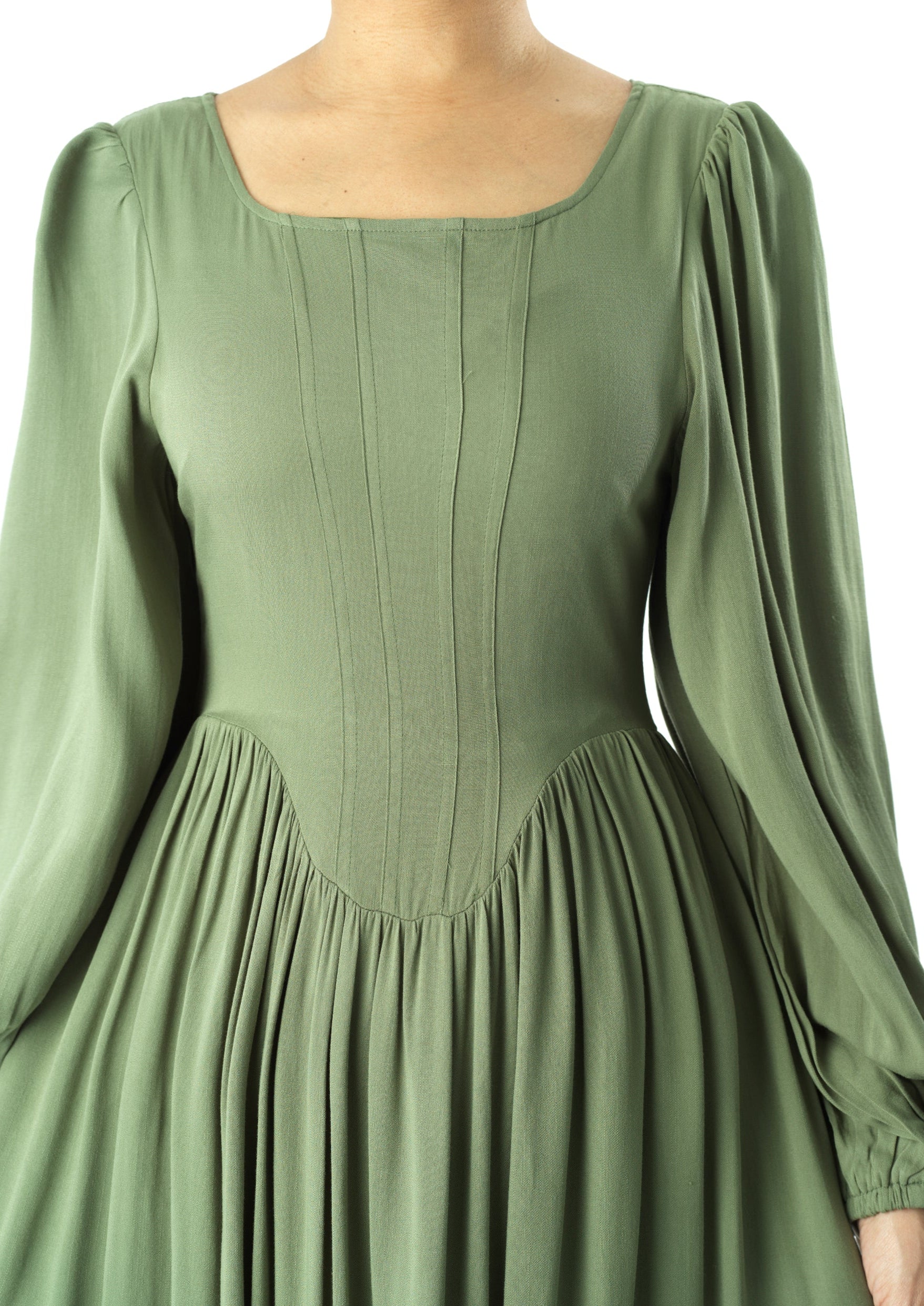 Roxanne cotton Corset maxi dress Kabayare