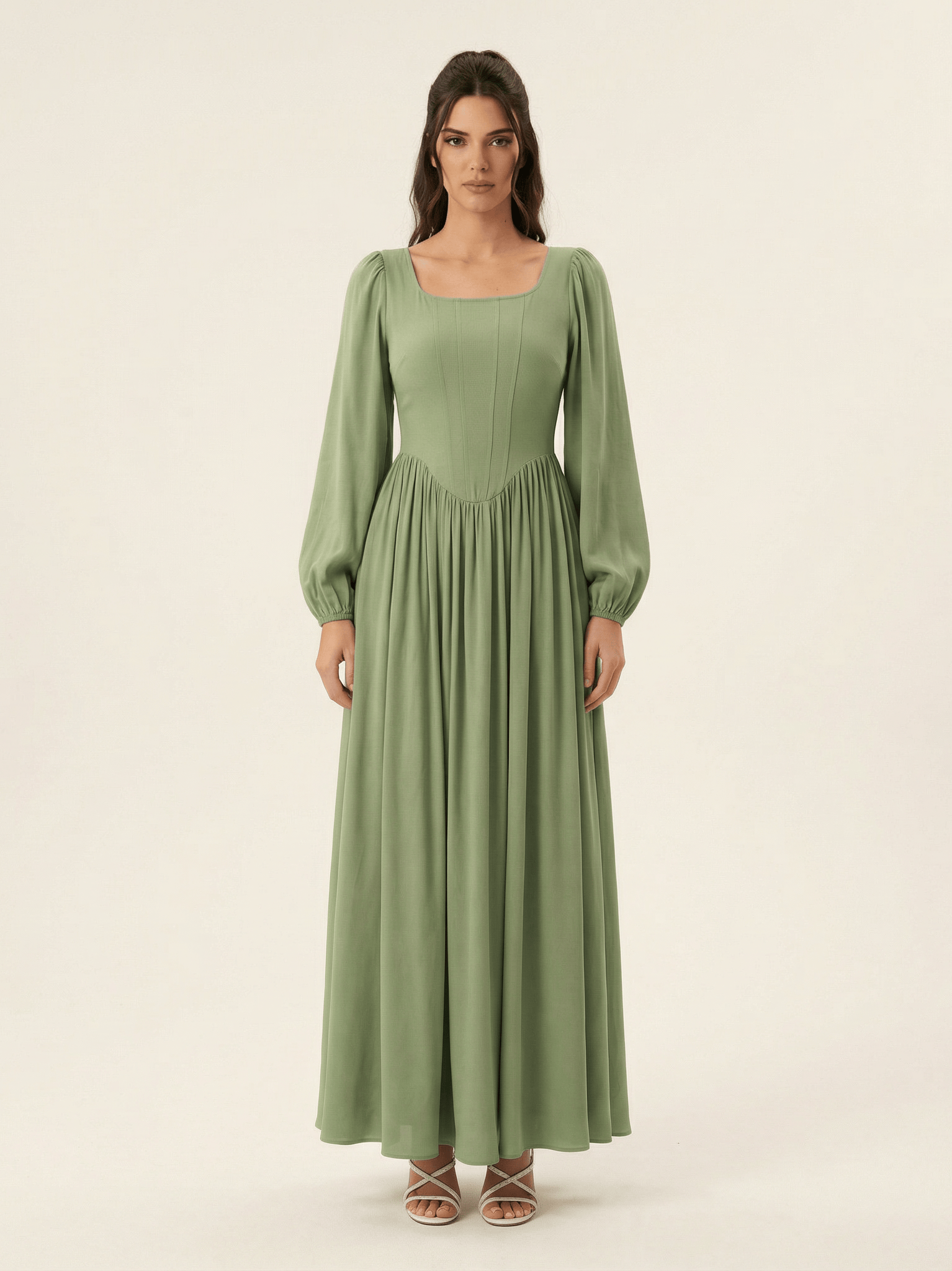 Roxanne Modal cotton Corset maxi dress Kabayare