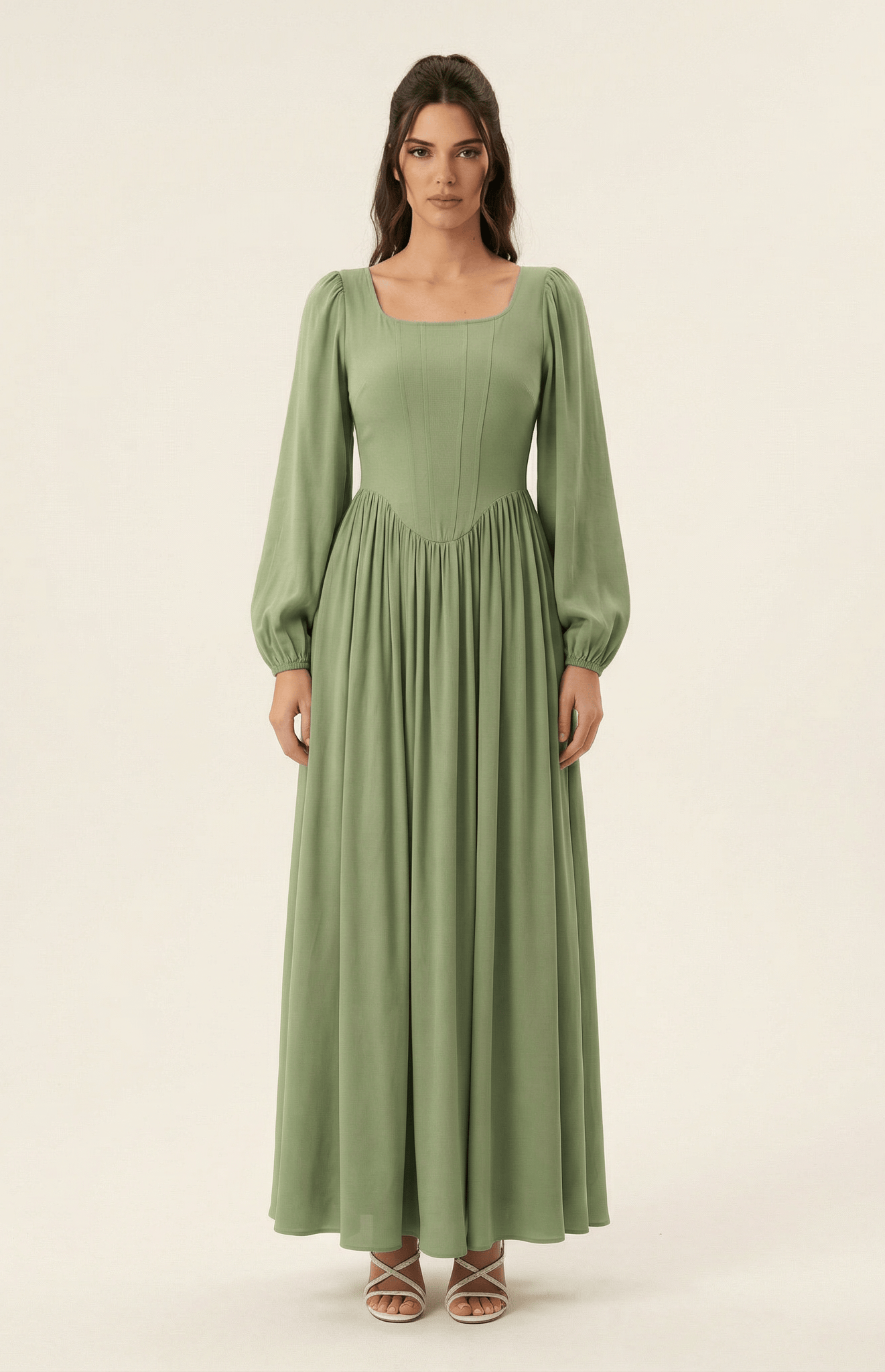 Roxanne Modal cotton Corset maxi dress Kabayare