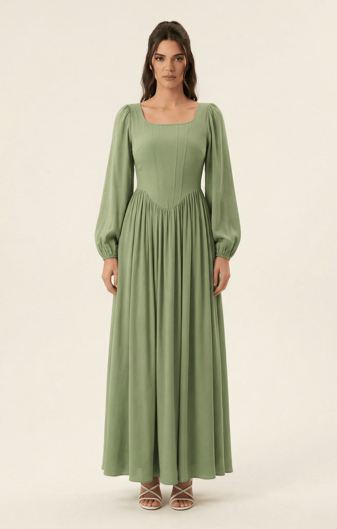 Roxanne Modal cotton Corset maxi dress Kabayare