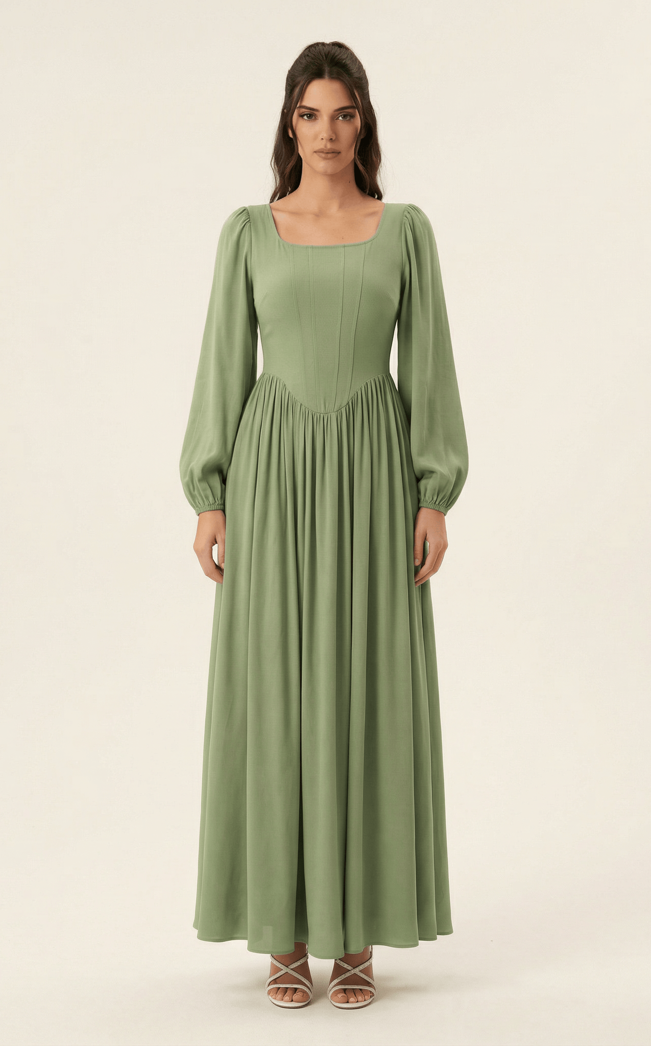 Roxanne Modal cotton Corset maxi dress Kabayare