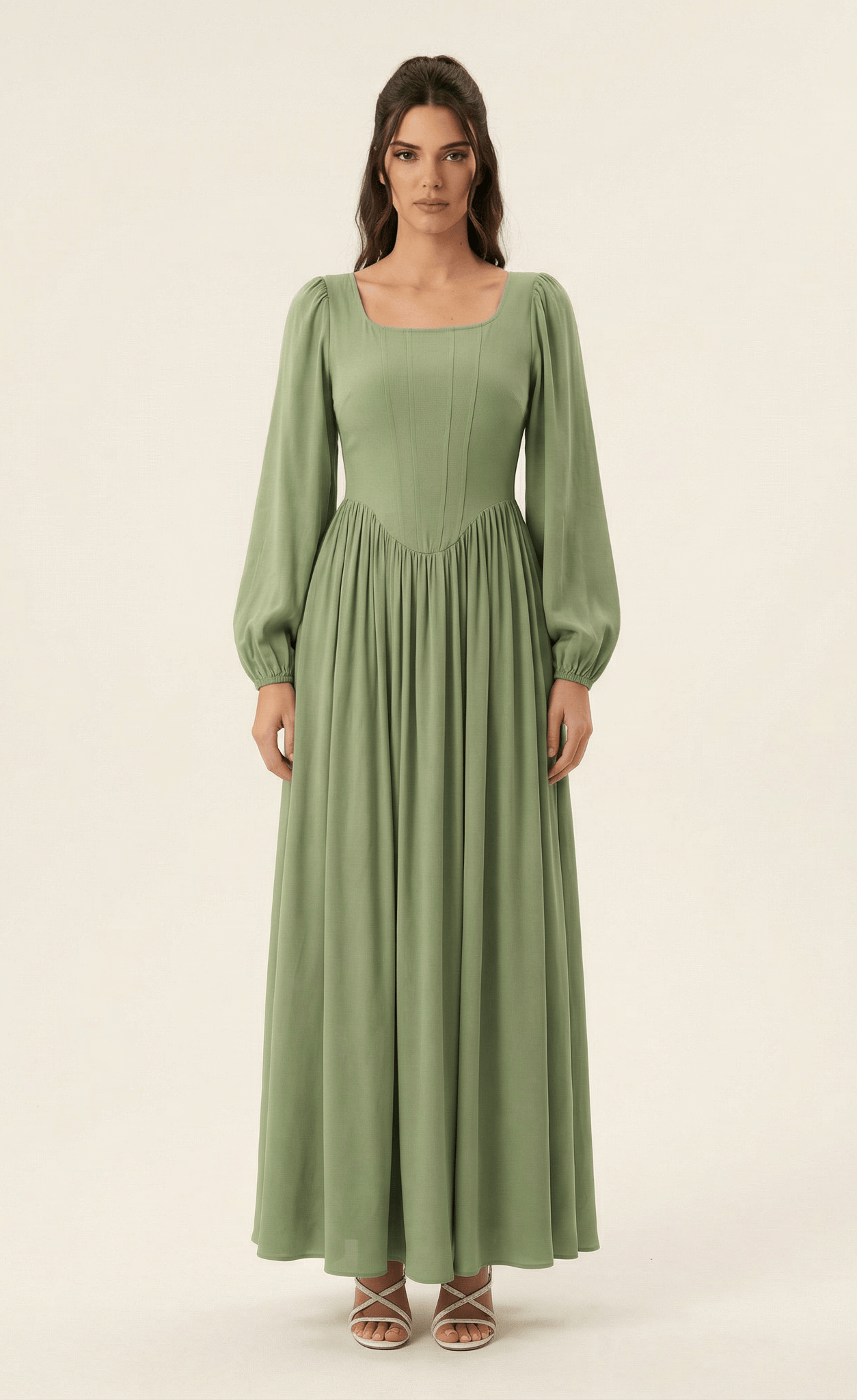 Roxanne Modal cotton Corset maxi dress Kabayare