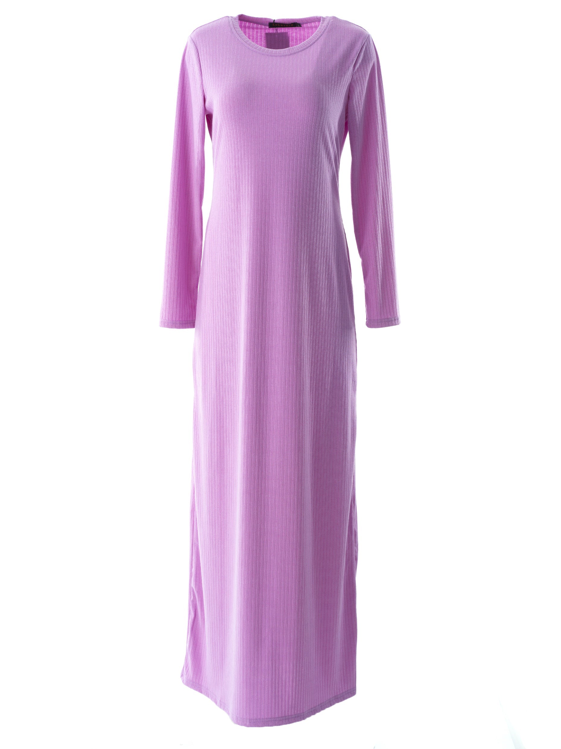 Sadia Ribbed Round Neck maxi dress Kabayare