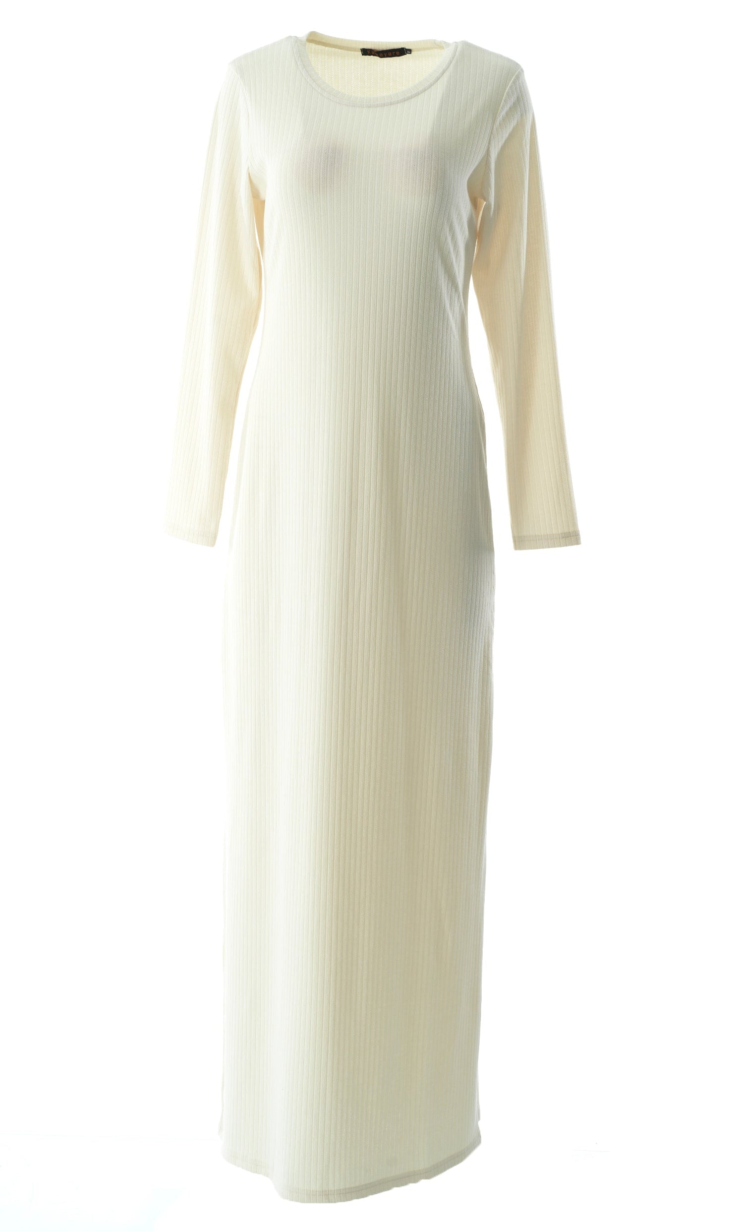 Sadia Ribbed Round Neck maxi dress Kabayare