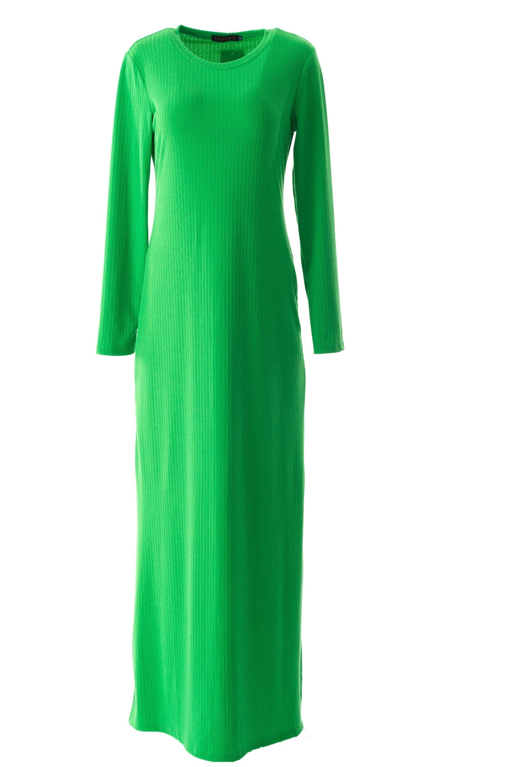 Sadia Ribbed Round Neck maxi dress Kabayare