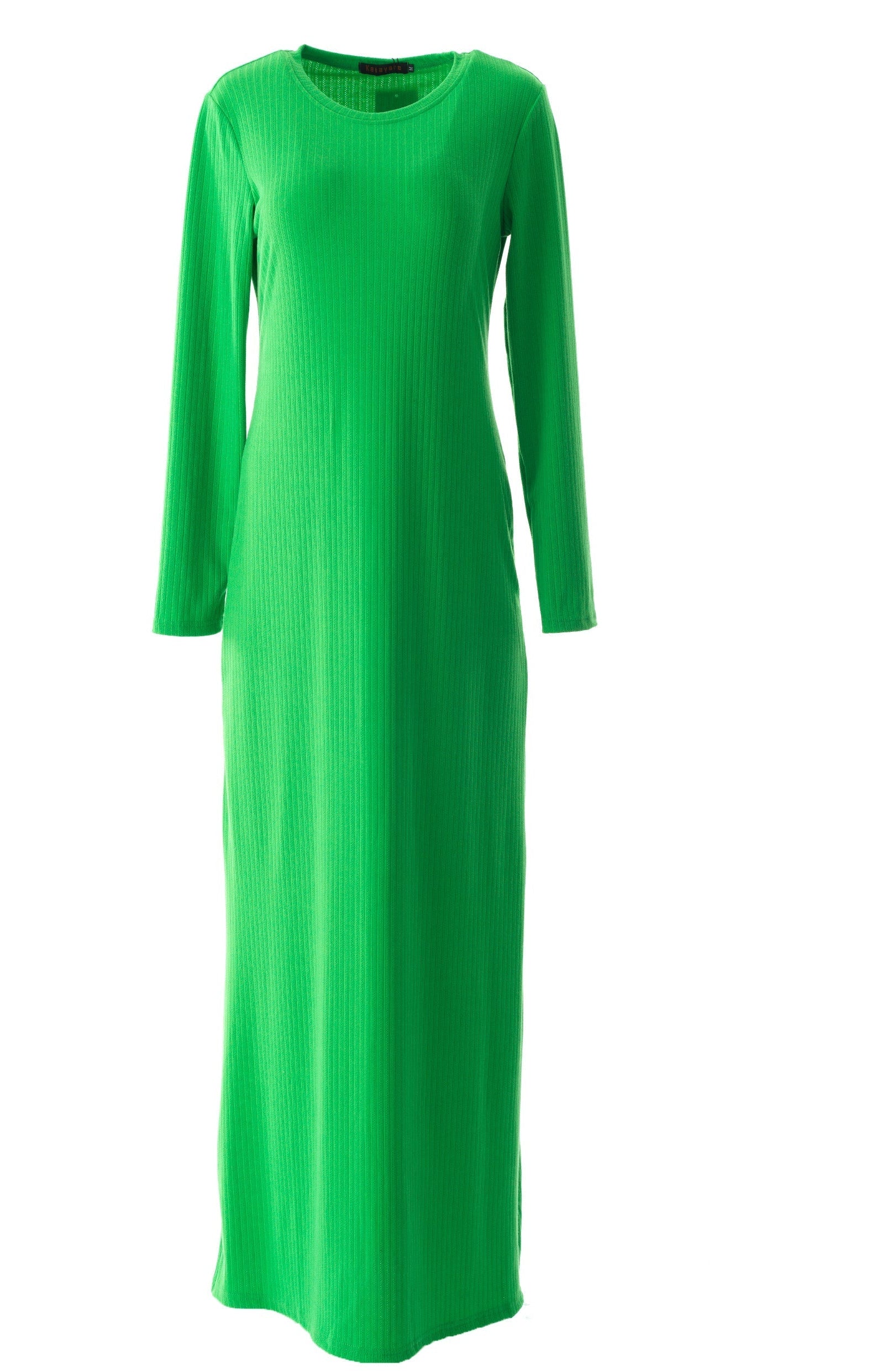 Sadia Ribbed Round Neck maxi dress Kabayare