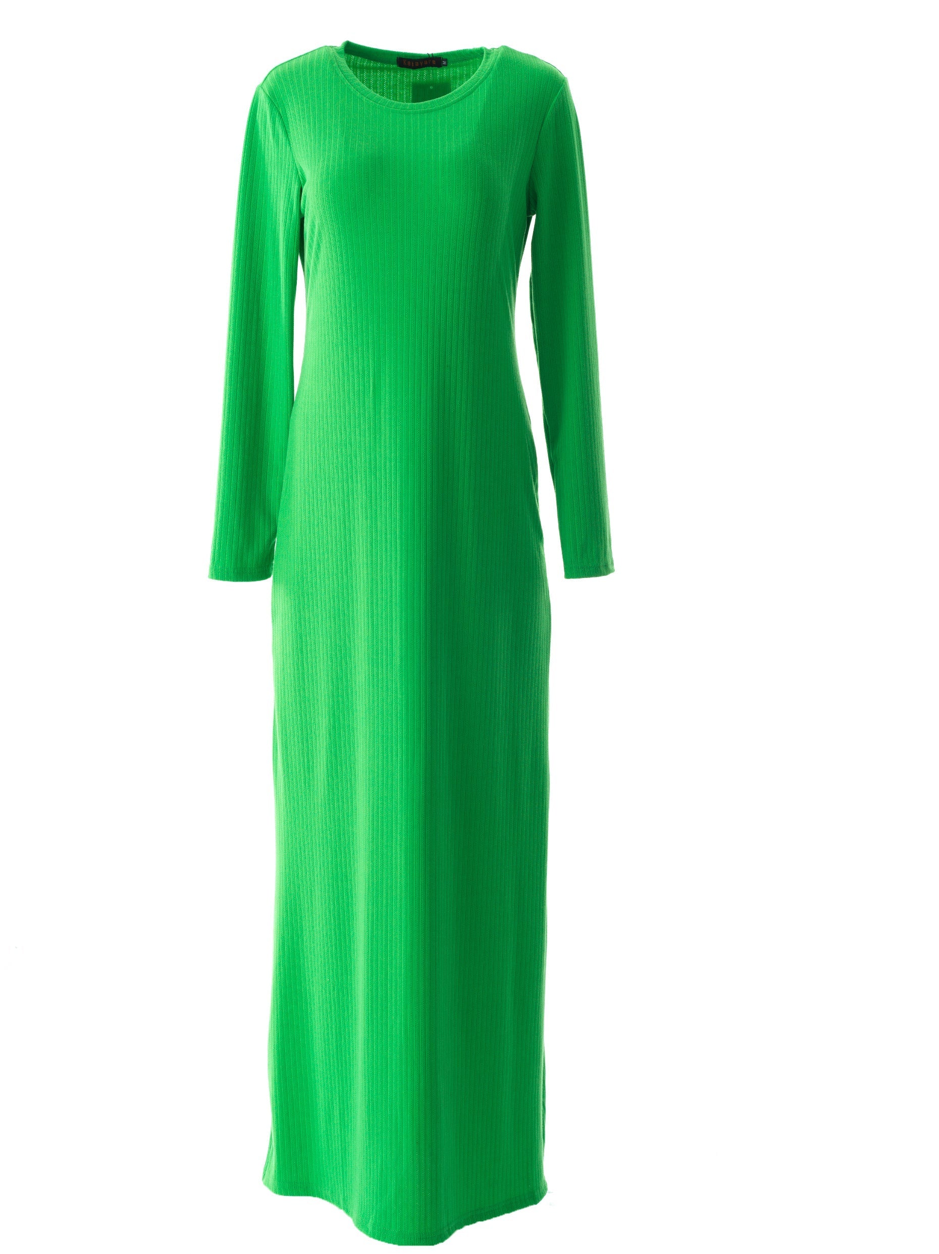 Sadia Ribbed Round Neck maxi dress Kabayare