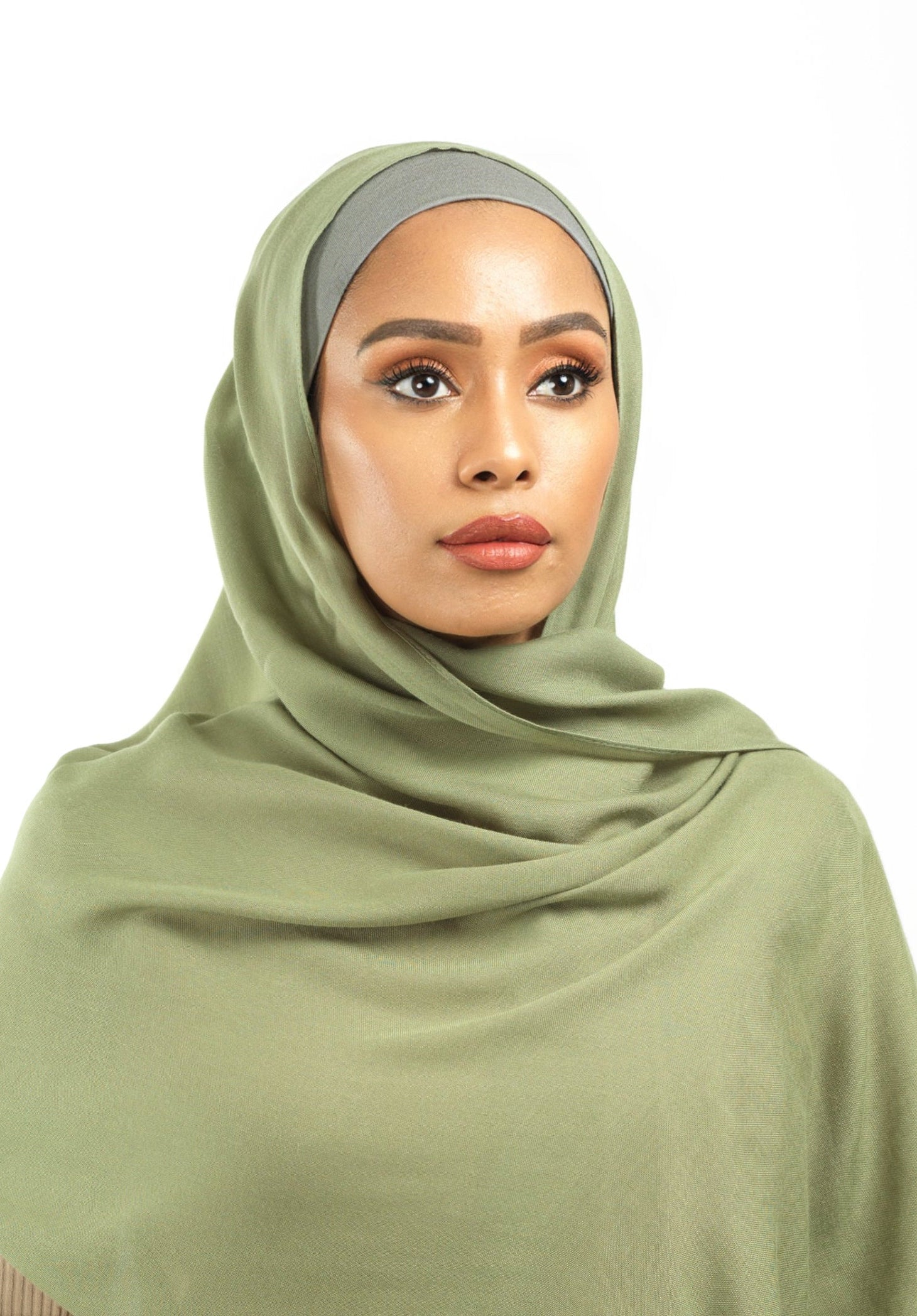 Sage green Modal hijab Kabayare