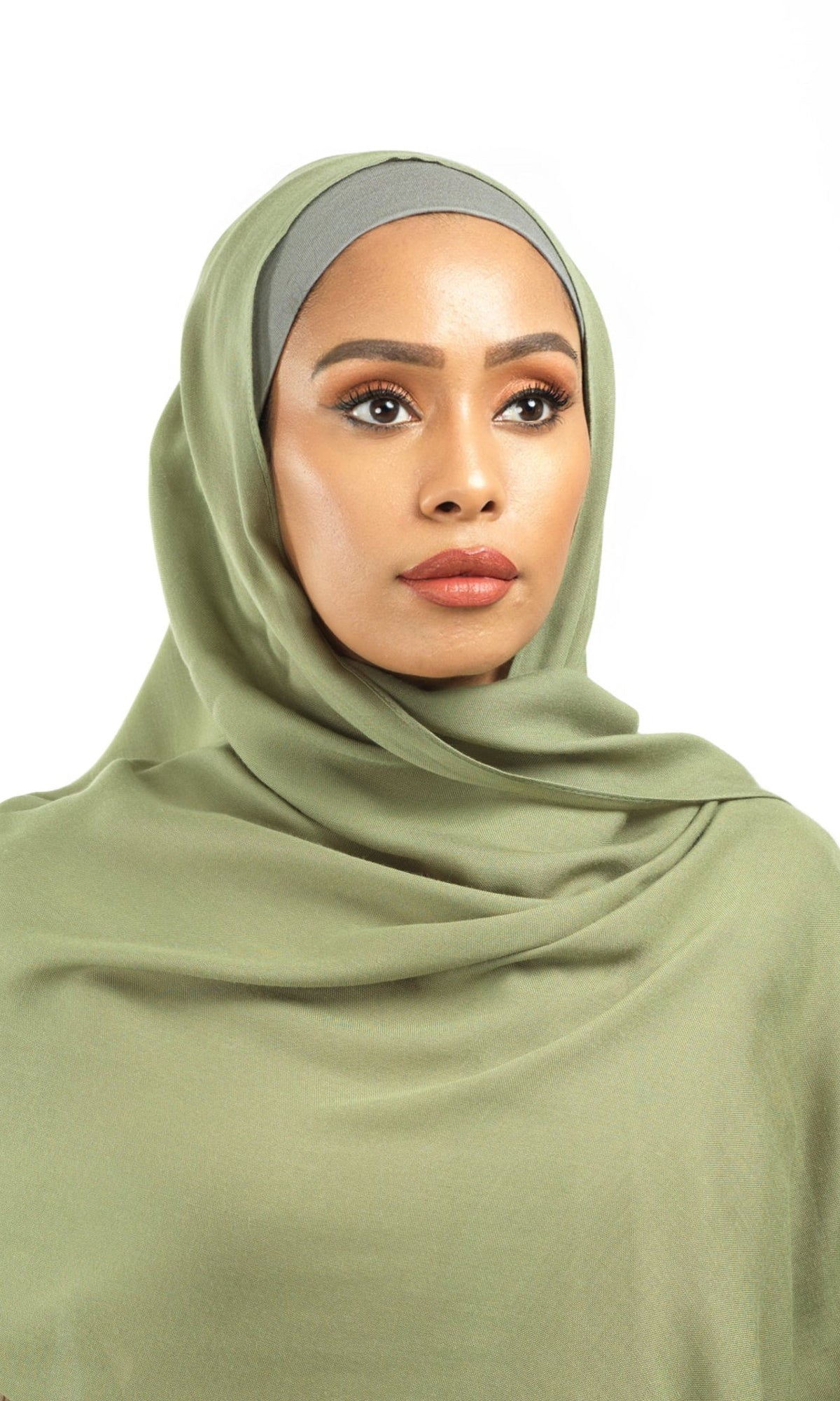 Sage green Modal hijab Kabayare